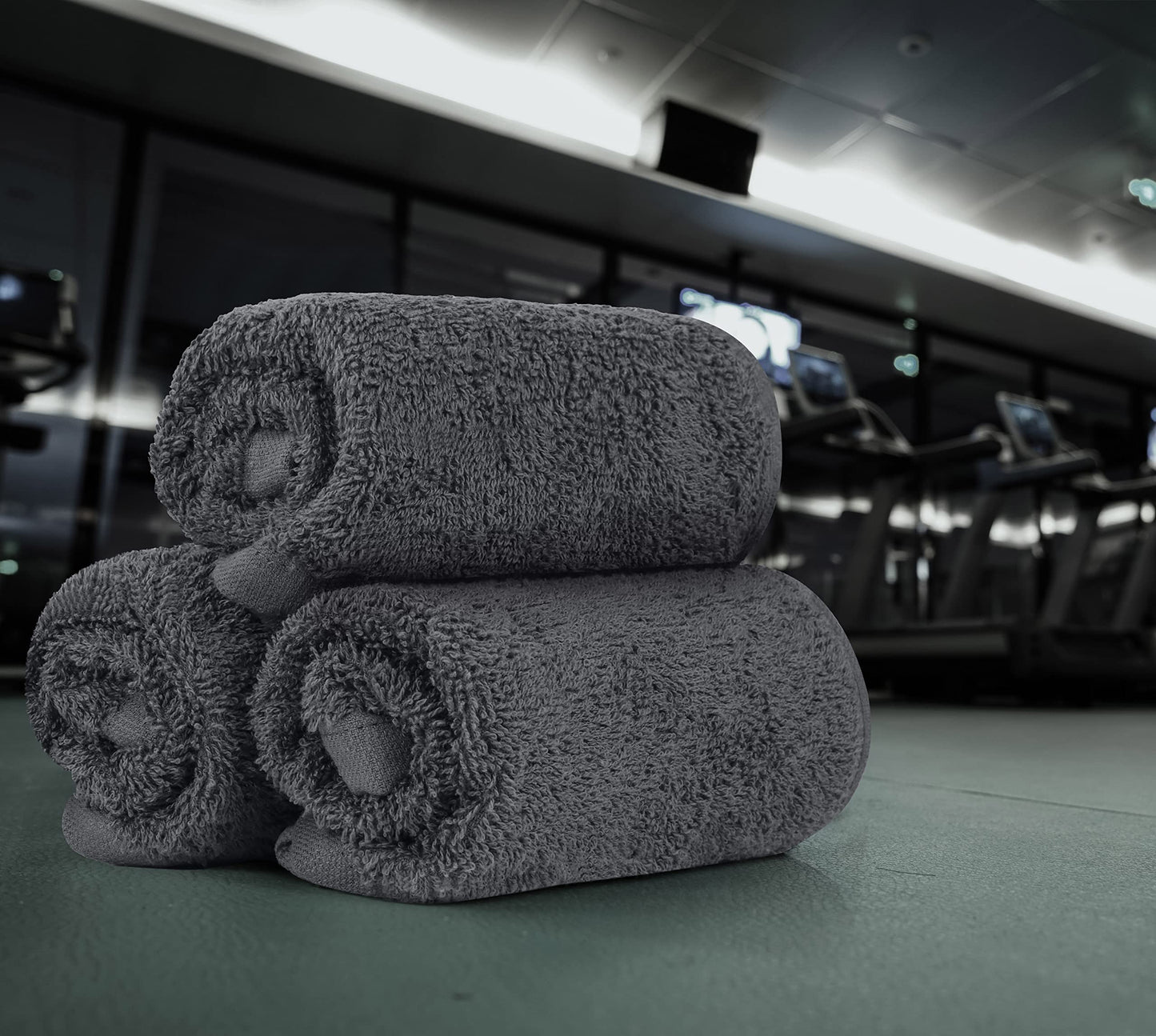Utopia Towels Cotton Washcloths Set - 100% Ring Spun Cotton, Premium Quality Flannel Face Cloths, Highly Absorbent and Soft Feel Fingertip Towels (24 Pack, Grey)