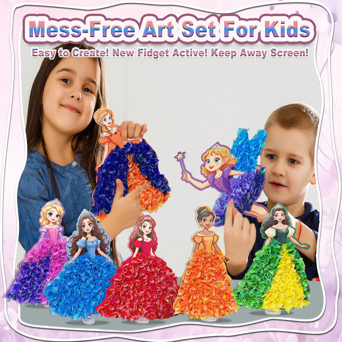 Poke in Art Kit for Kids - Magic Princess Craft Set Gift for Kids 🍁 All In One Marketplace Canada