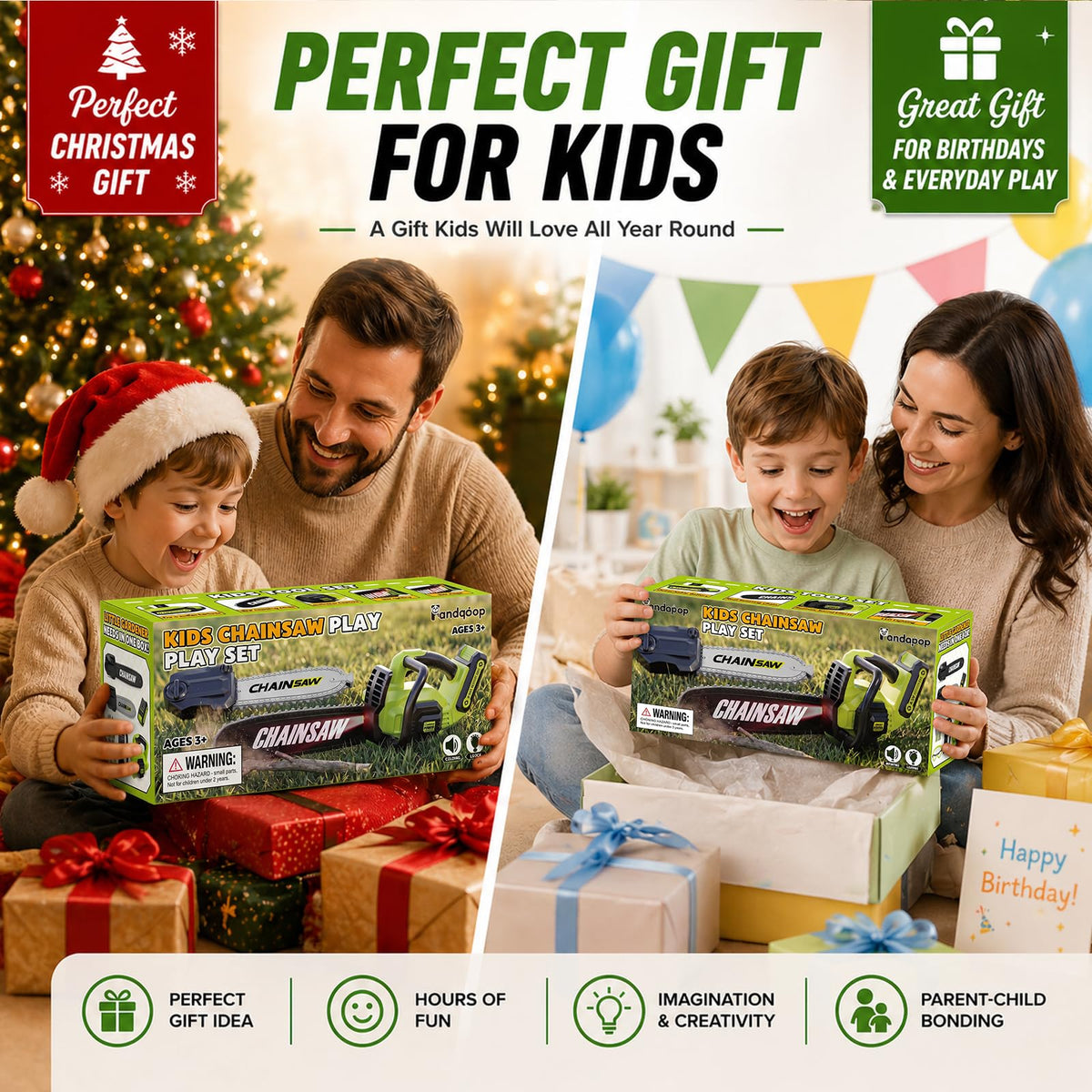 Pandapop 2 in 1 Kids Tool Set, Toddler Toys, Toys for 3 4 5 Year Old Boys 🍁 All In One Marketplace Canada