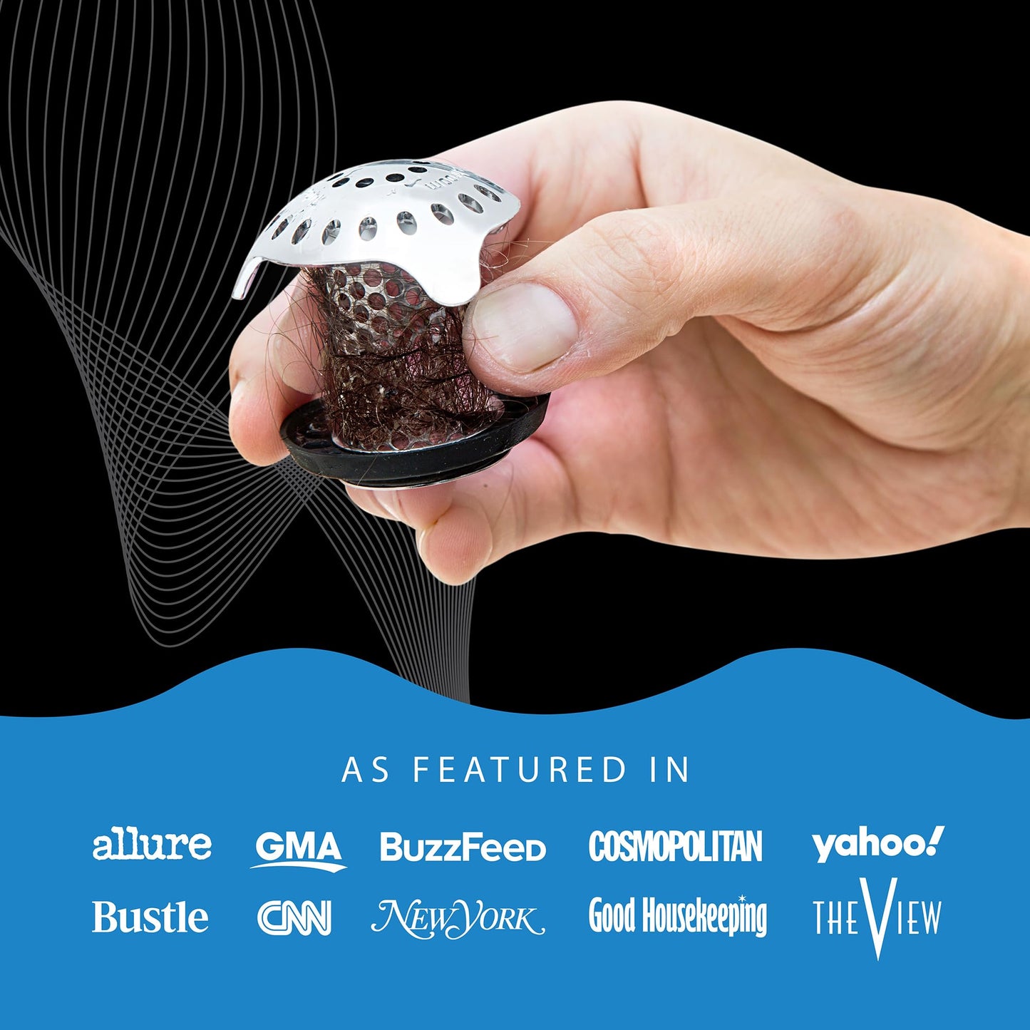 TubShroom Ultra Revolutionary Bath Tub Drain Protector Hair Catcher/Strainer/Snare Stainless Steel 🍁 All In One Marketplace Canada