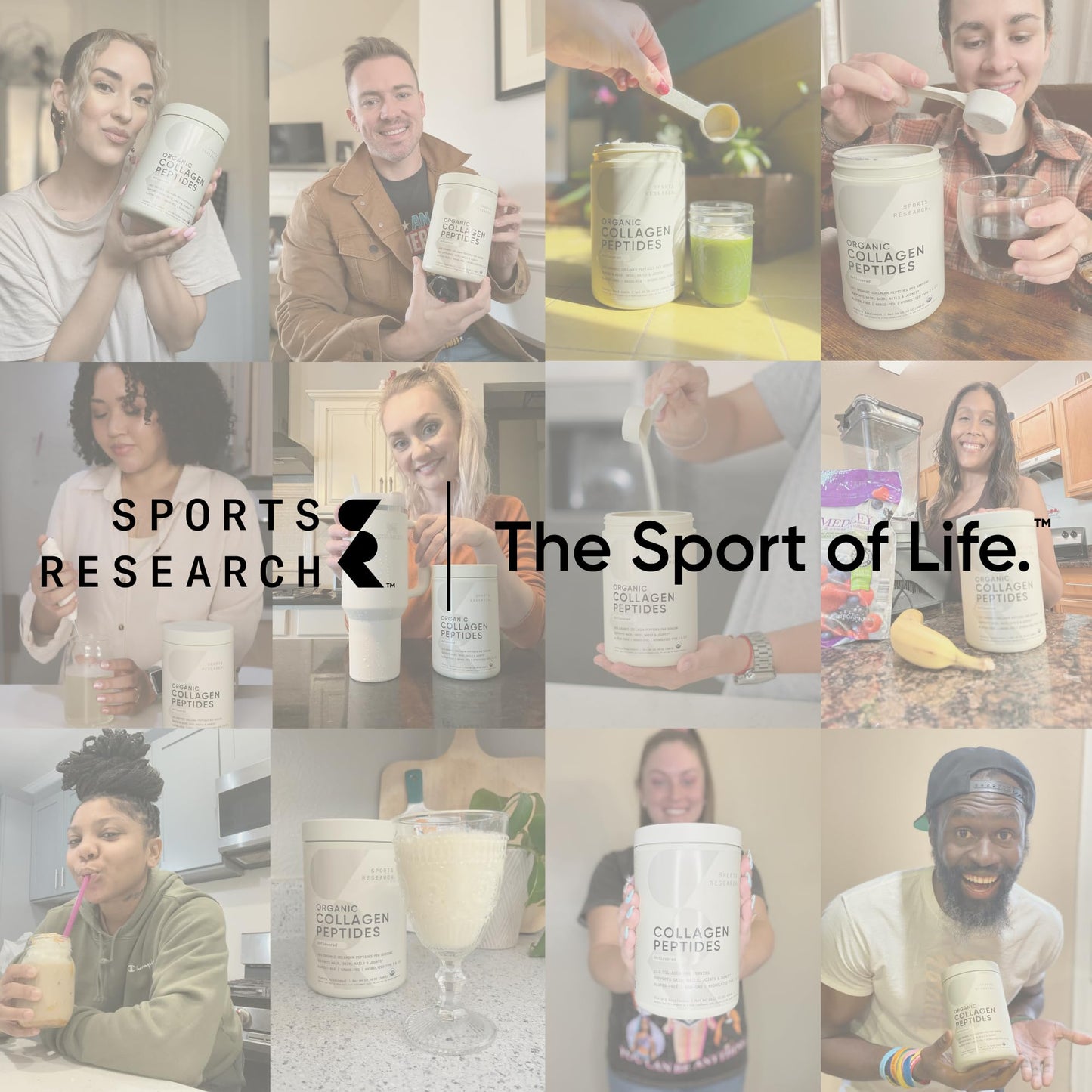 Sports Research® Marine Collagen Peptides Powder - Sourced from Wild-Caught Fish, Pescatarian Friendly, Keto Certified & Non-GMO Verified - Easy to Mix in Water or Juice! (34 Servings) - Available at All In One Marketplace Canada