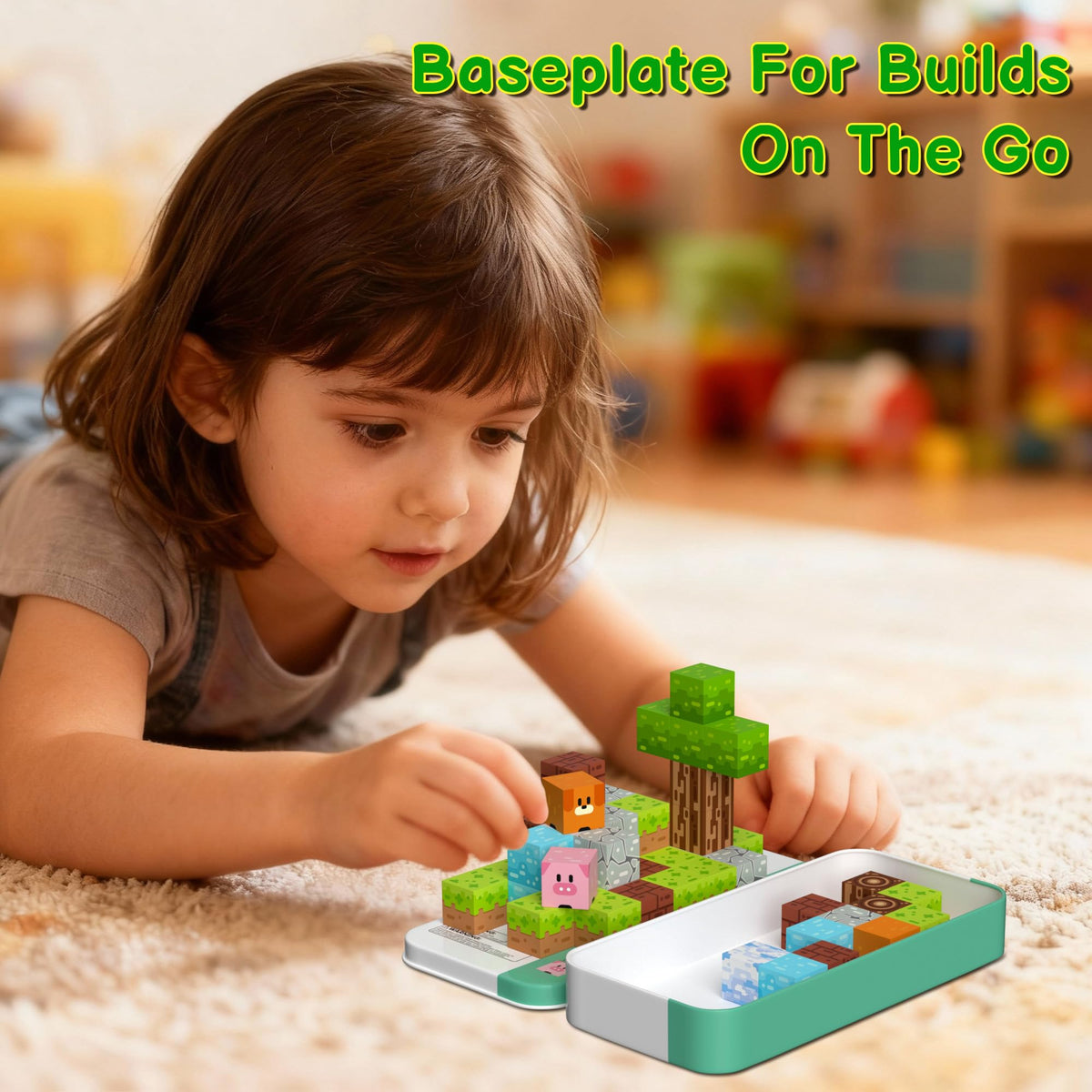 Magnetic Blocks Magnetic Building Blocks Cubes - 35PCS Tin Box Magnet Toys Travel Set STEM Educational for Kids Ages 4-8, 6-8, 8-12 Year Old Boys and Girls Birthday Christmas 🍁 All In One Marketplace Canada