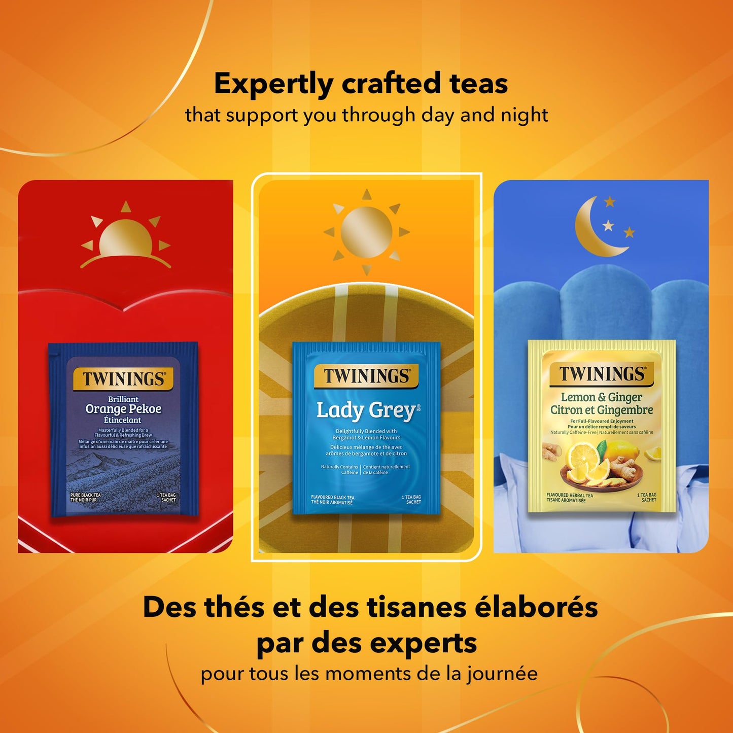 Twinings Lady Grey Individually Wrapped Teabags, Caffeinated, Refreshing Citrus Tea, 20 Count (Pack of 6), Enjoy Hot or Iced