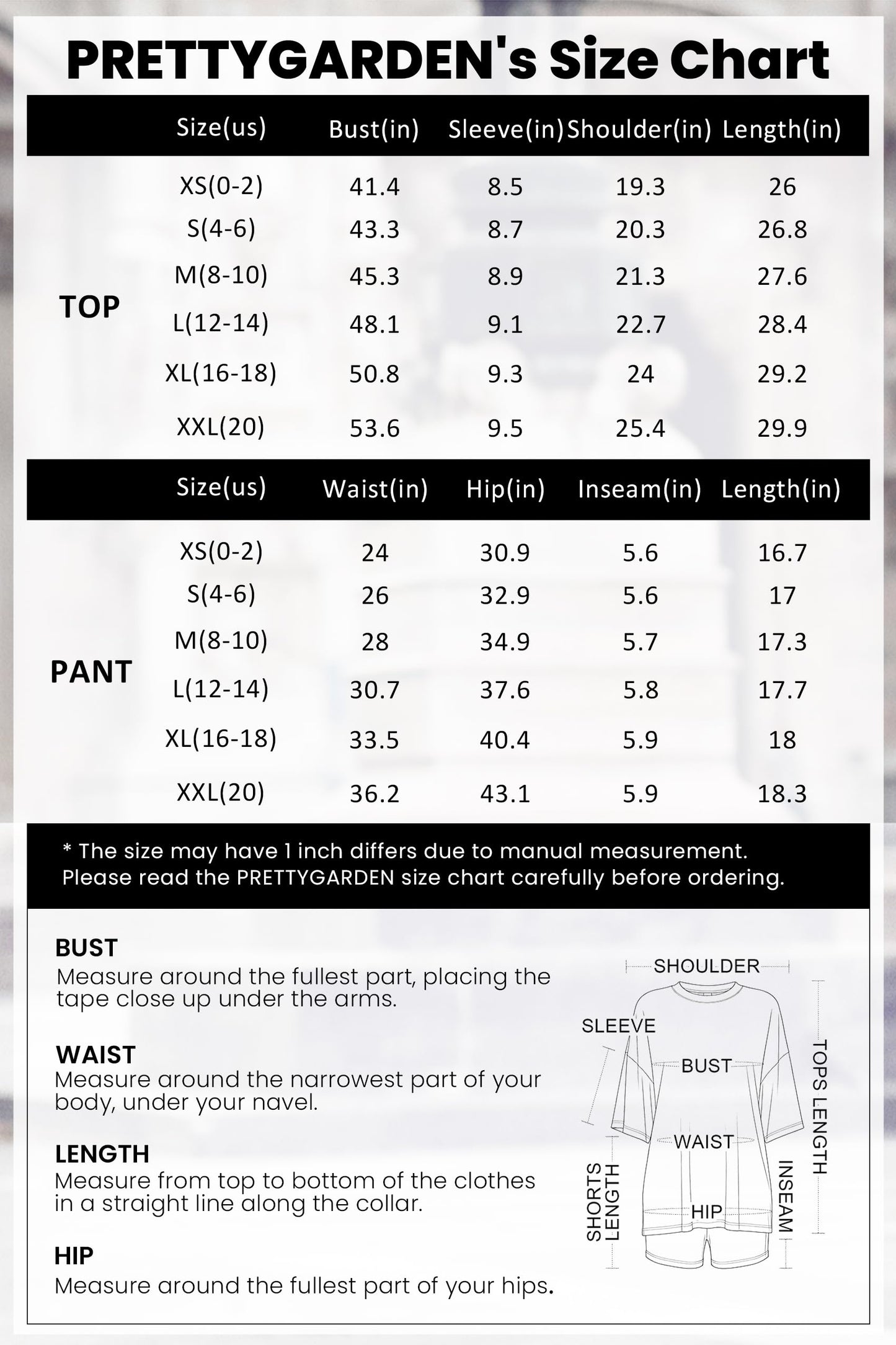 PRETTYGARDEN Women's Two Piece Lounge Set 2026 Summer Casual Oversized Shirts Biker Shorts Matching Airport Travel Outfit (Black,X-Large)