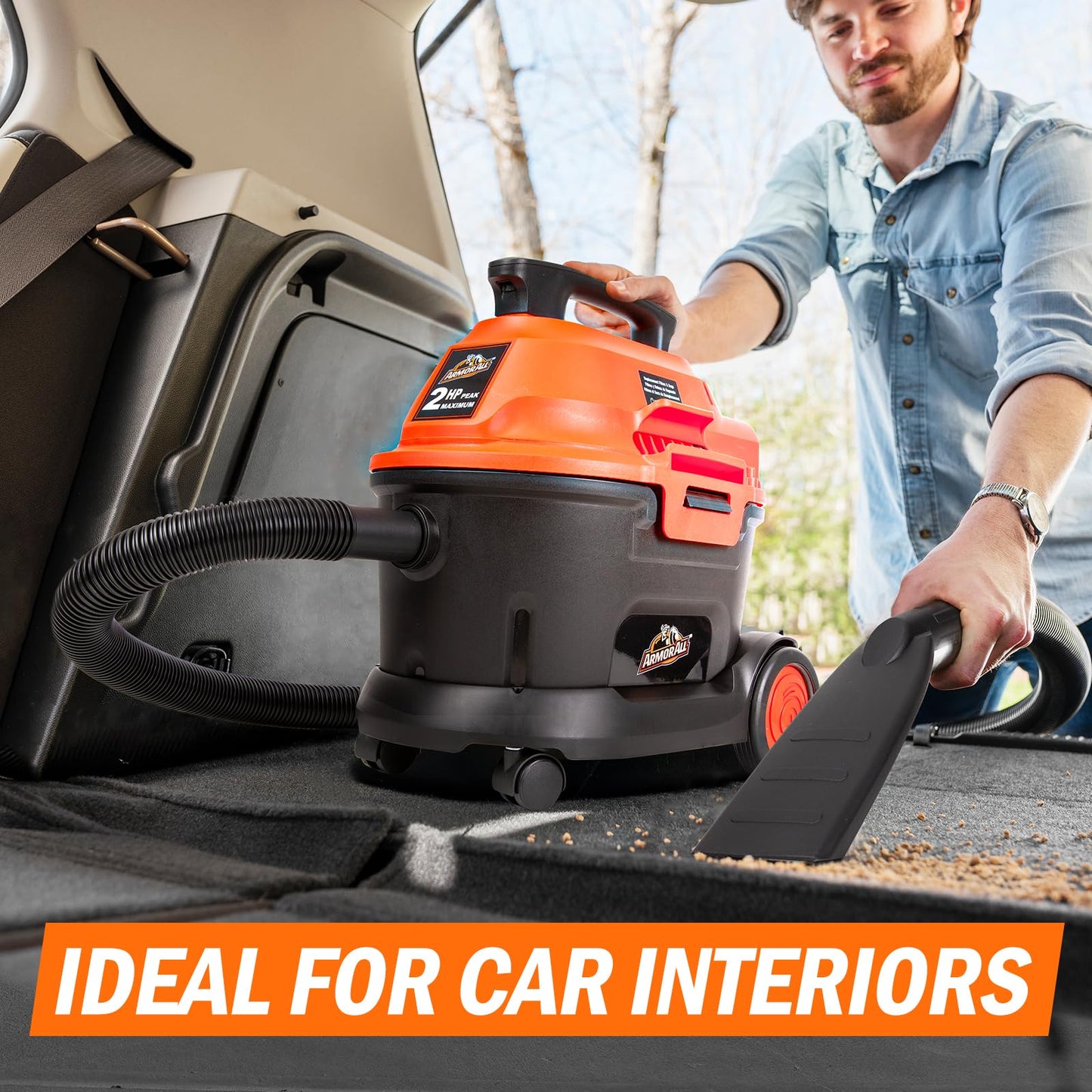 Armor All AA255W 2.5 Gal 2 Peak HP Wet/Dry Utility Vac Orange/Black 🍁 All In One Marketplace Canada