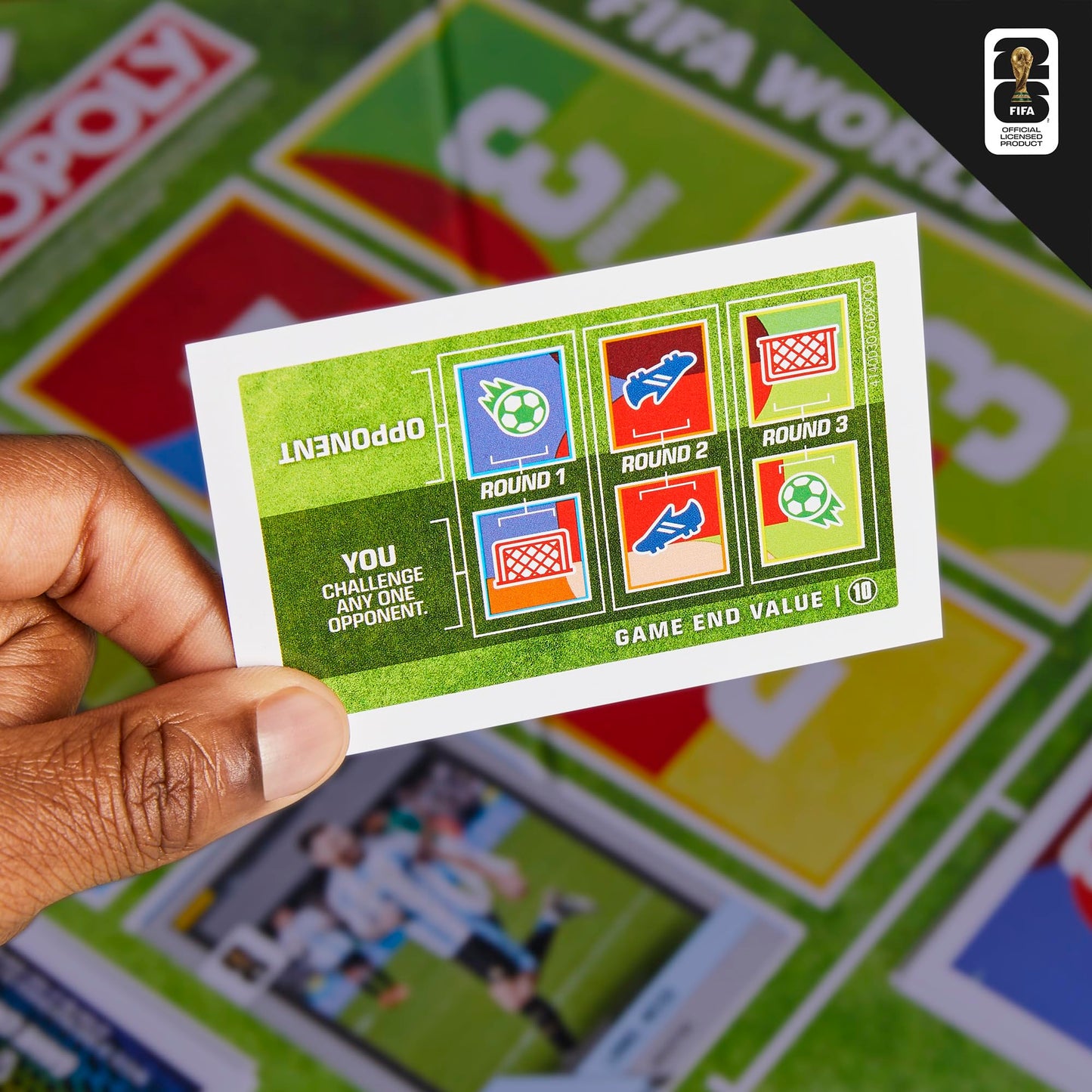 Monopoly Panini Prizm: FIFA World Cup Game I Soccer Board Game with Monopoly Panini Prizm FIFA World Cup 2026 Trading Cards I Ages 8+ (English Version) Monopoly