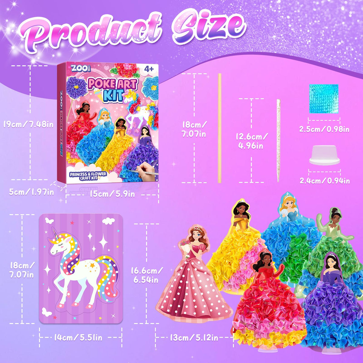 Poke Art Kits, Arts and Crafts for Kids Age 6-8 Girls, Kids Art Supplies 🍁 All In One Marketplace Canada