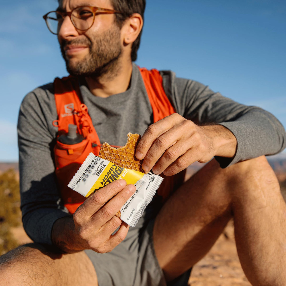Honey Stinger Organic Vanilla Waffle | Energy Stroopwafel for Exercise, Endurance and Performance | Sports Nutrition for Home & Gym, Pre and Post Workout | 12 Waffles, 30g
