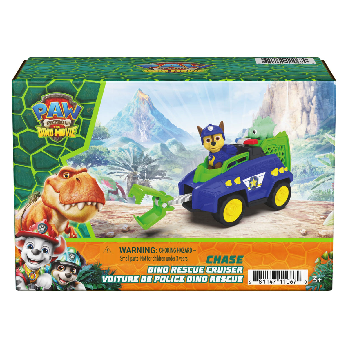 PAW Patrol The Dino Movie Chase Dino Rescue Cruiser Toy Car Vehicle