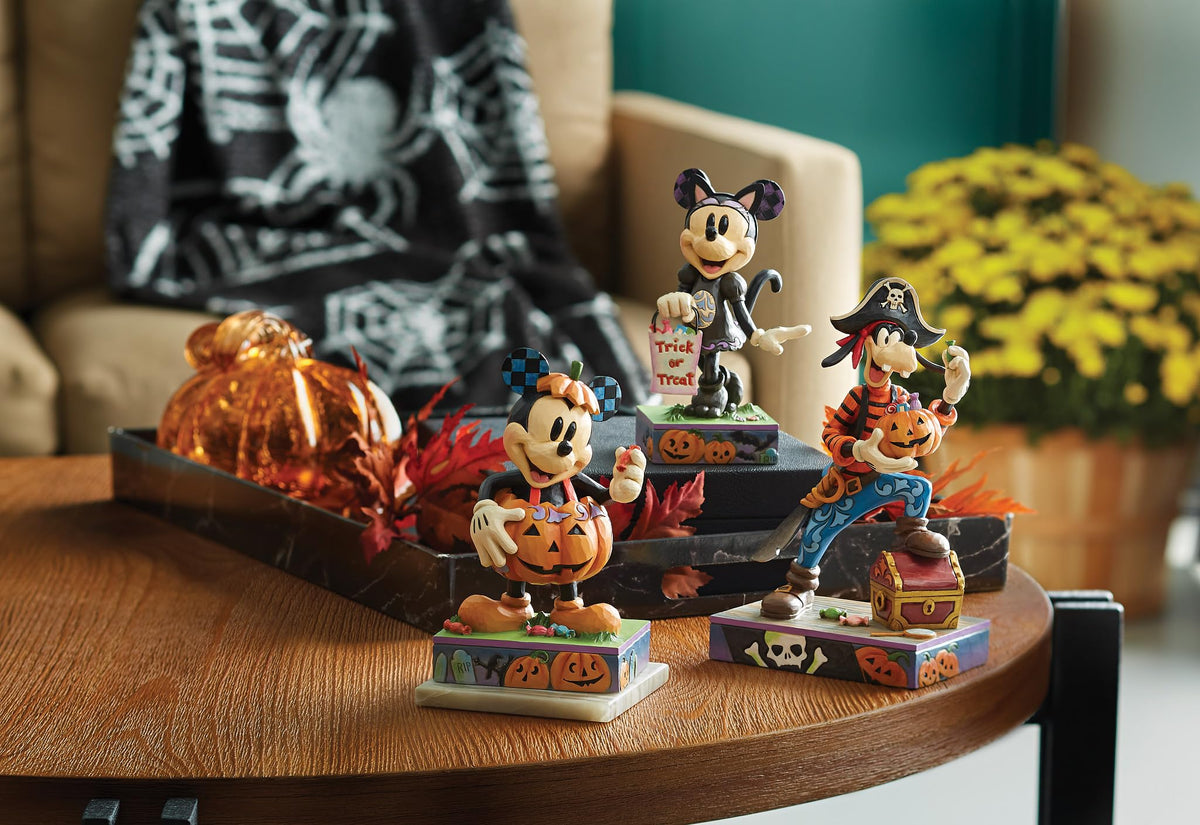 Figurine Disney Traditions par Jim Shore d'Enesco, Minnie Mouse en costume de chat noir pour Halloween, 15,5 cm, multicolore
