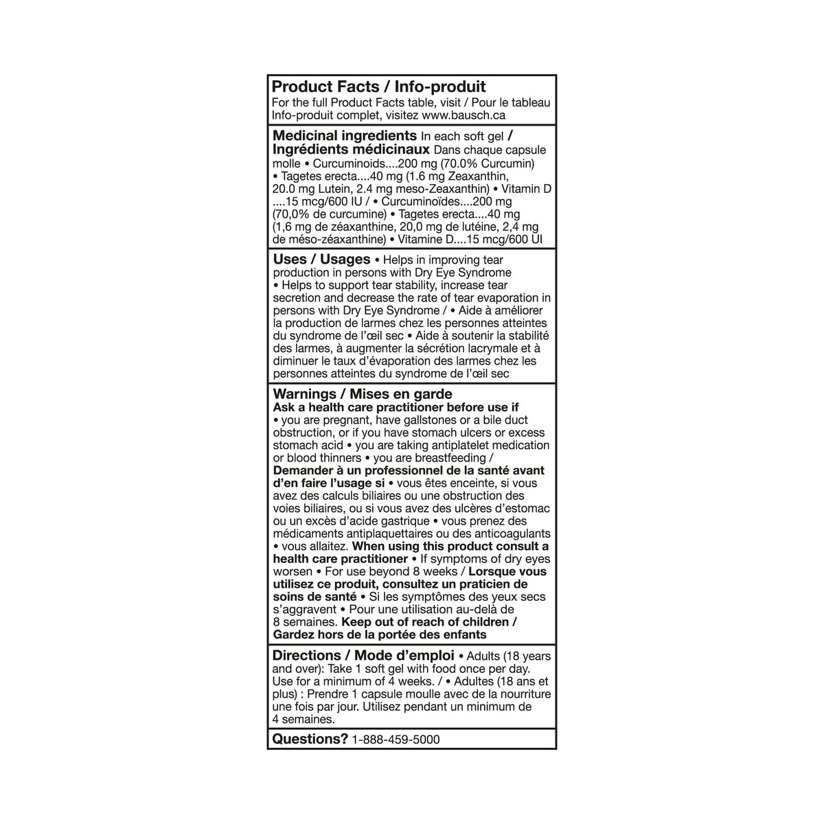 Blink NutriTears Eye Health Supplement for Dry Eye Syndrome, 60 Softgels