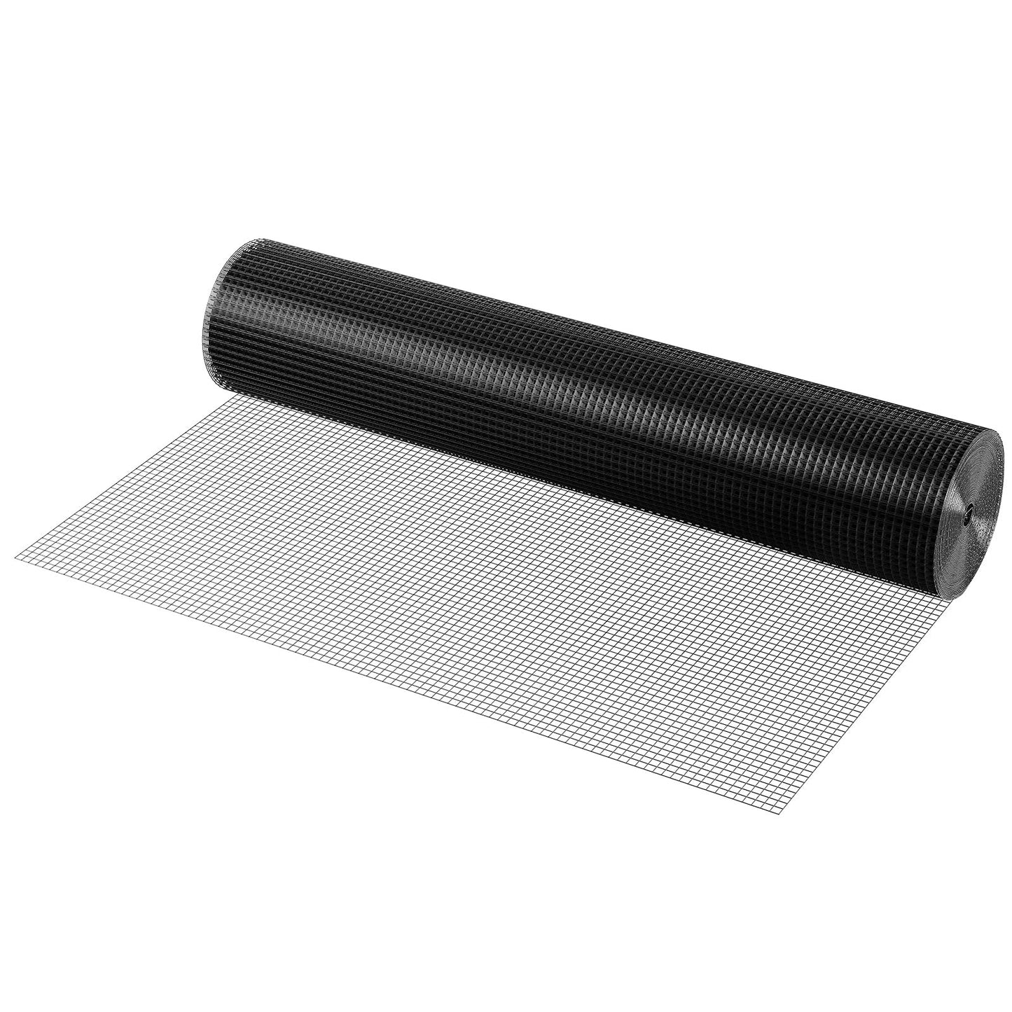 VEVOR Hardware Cloth, 48'' x 50' Galvanized Wire Mesh Roll, 19 Gauge Chicken Wire Fence Roll, Vinyl Coating Metal Wire Mesh for Chicken Coop Barrier, Rabbit Snake Fences, Poultry Enclosures VEVOR