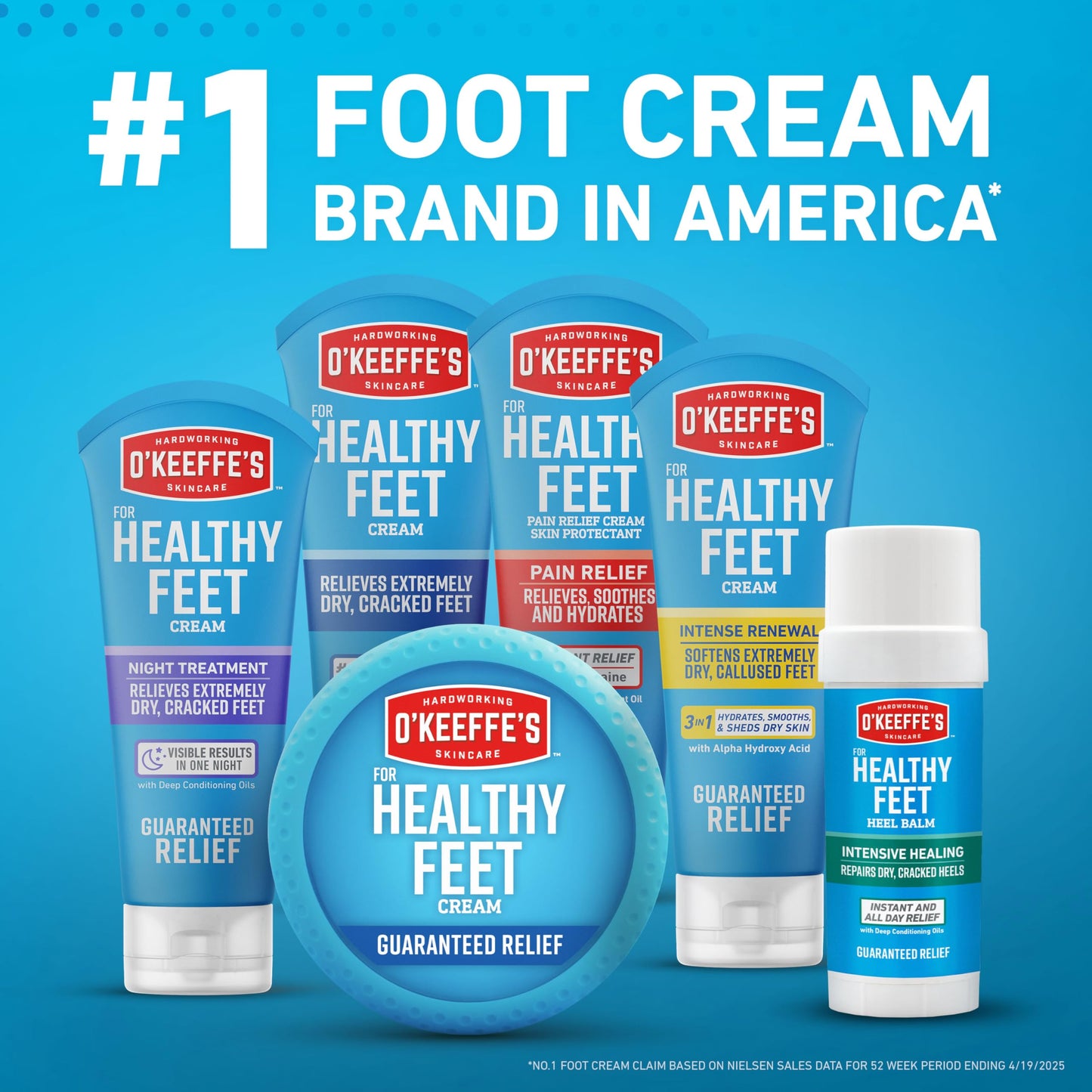 O'Keeffe's Healthy Feet Night Treatment Foot Cream for Dry Feet, 198 g O'Keeffe's