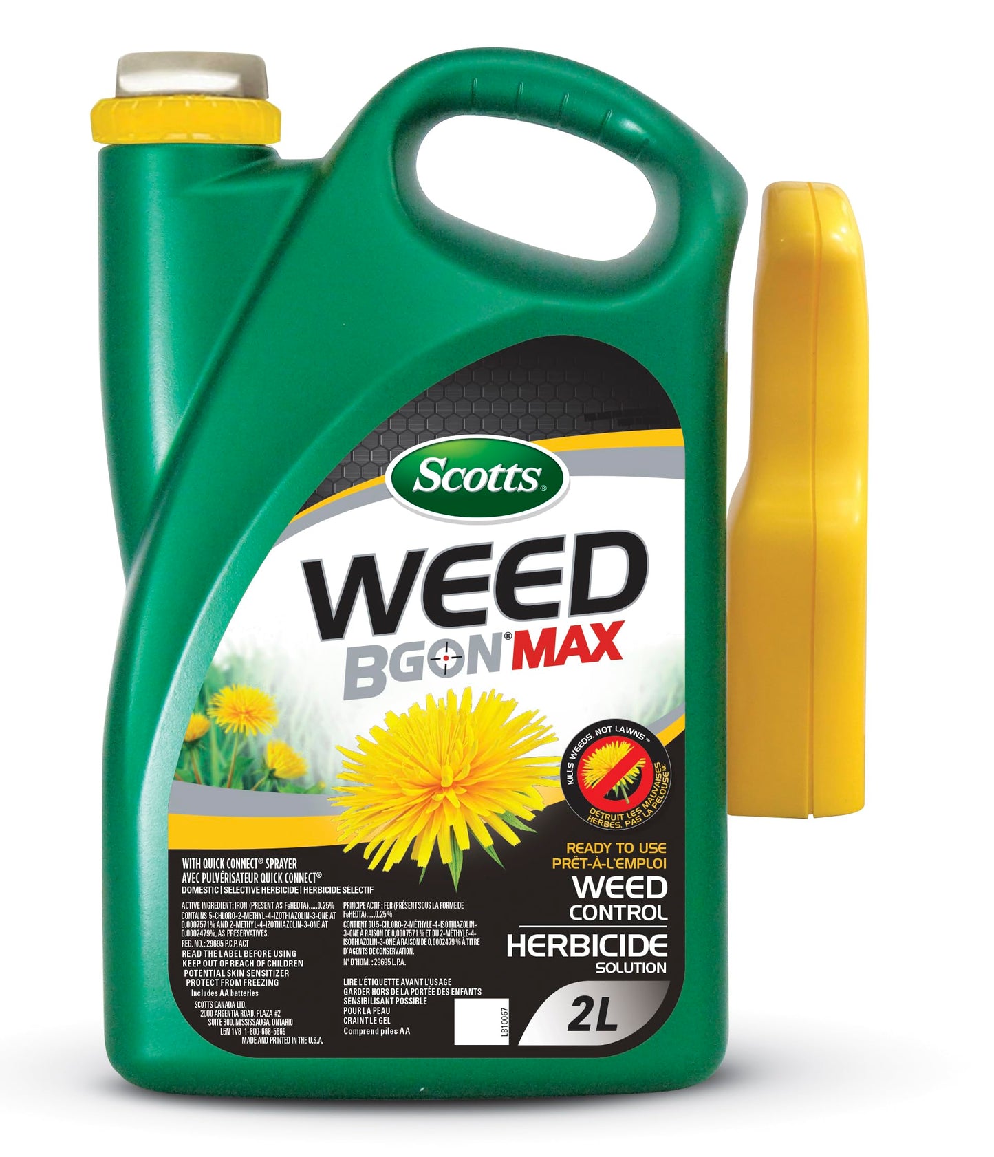 Scotts Weed B Gon Max Ready-to-use Weed Control with Quick Connect Sprayer 2L - Available at All In One Marketplace Canada