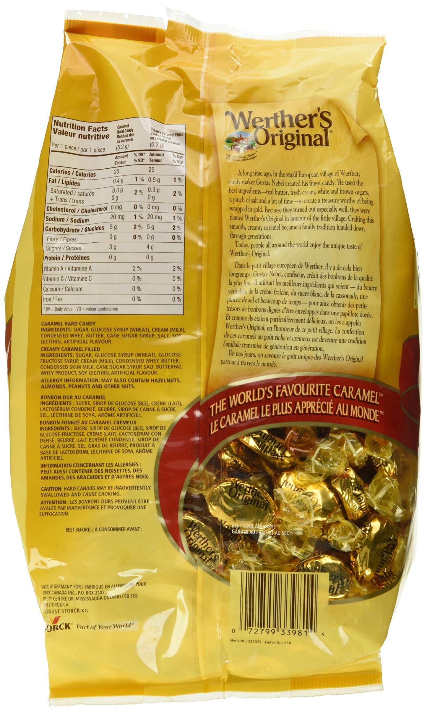 Werther's Original Caramel Hard Candies, 1,139 g (40.1 oz)