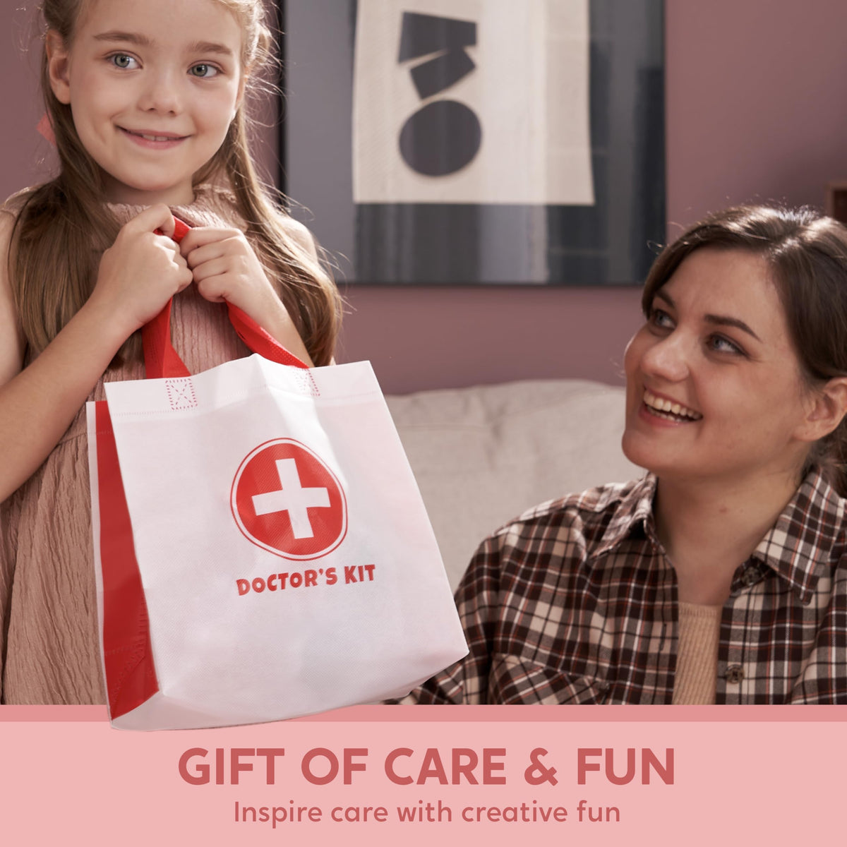 SYNCFUN Doctor Kit for Girls, 22 PCS Veterinarian Playset for Kids, Vet Kit with Dog Toy, Stethoscope, Storage Bag and Accessories, Pretend Role Play for Toddlers 3 4 5 6, Christmas and Birthday Gifts 🍁 All In One Marketplace Canada