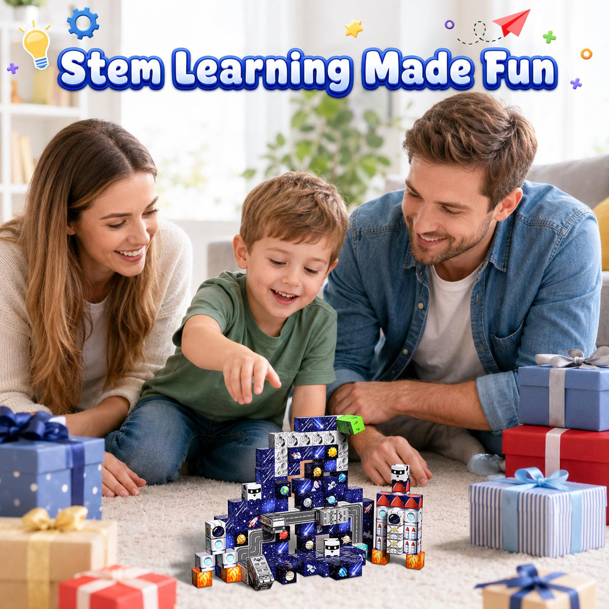 Magnetic Building Blocks, 100PCS STEM Magnet Building Cubes Boys Toys 🍁 All In One Marketplace Canada