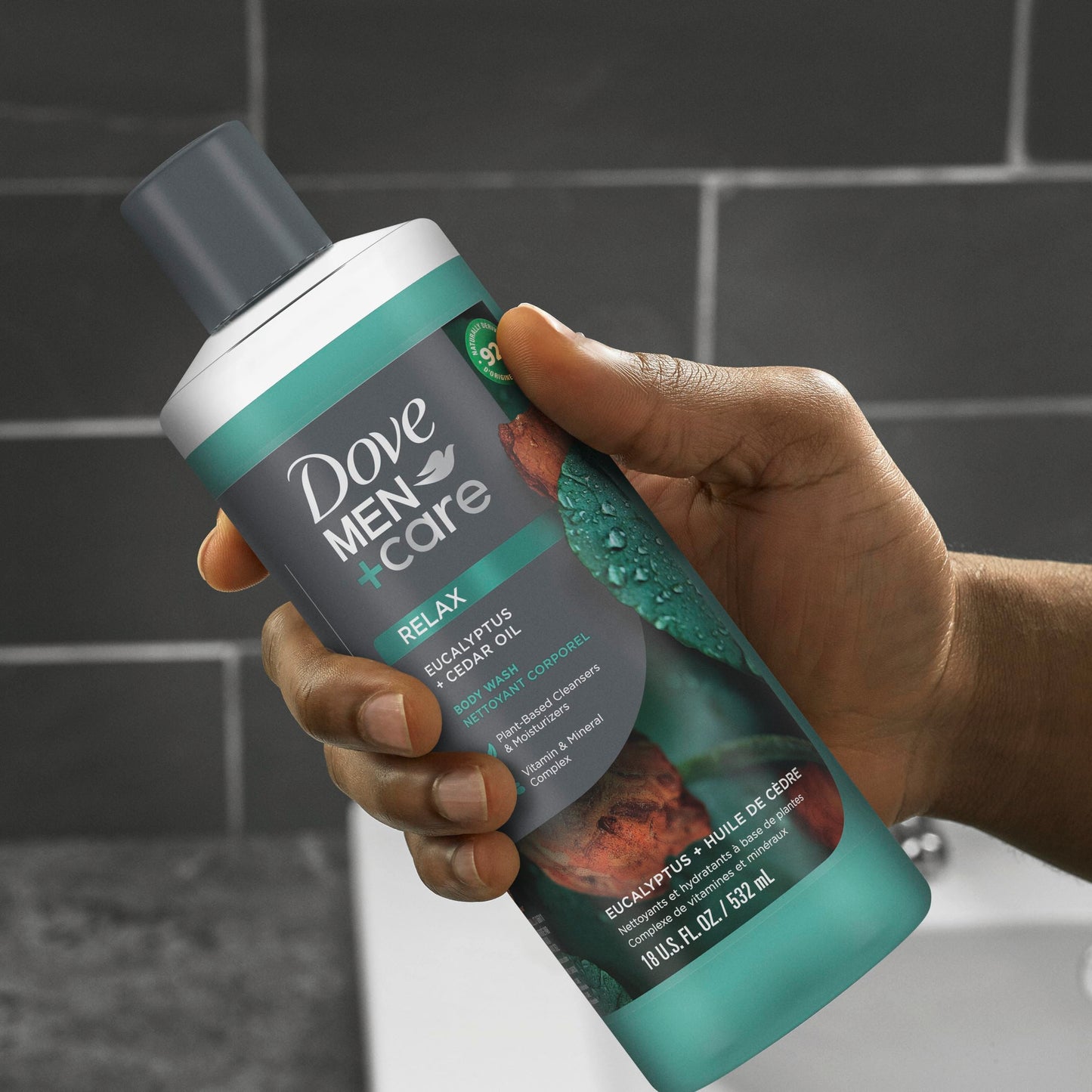Dove Men+Care Refreshing Power + Renew 3N1 Body, Hair and Face Wash with 24-Hour Nourishing Micromoisture Technology Body Wash for Men 400 ml (Pack of 4) - Available at All In One Marketplace Canada