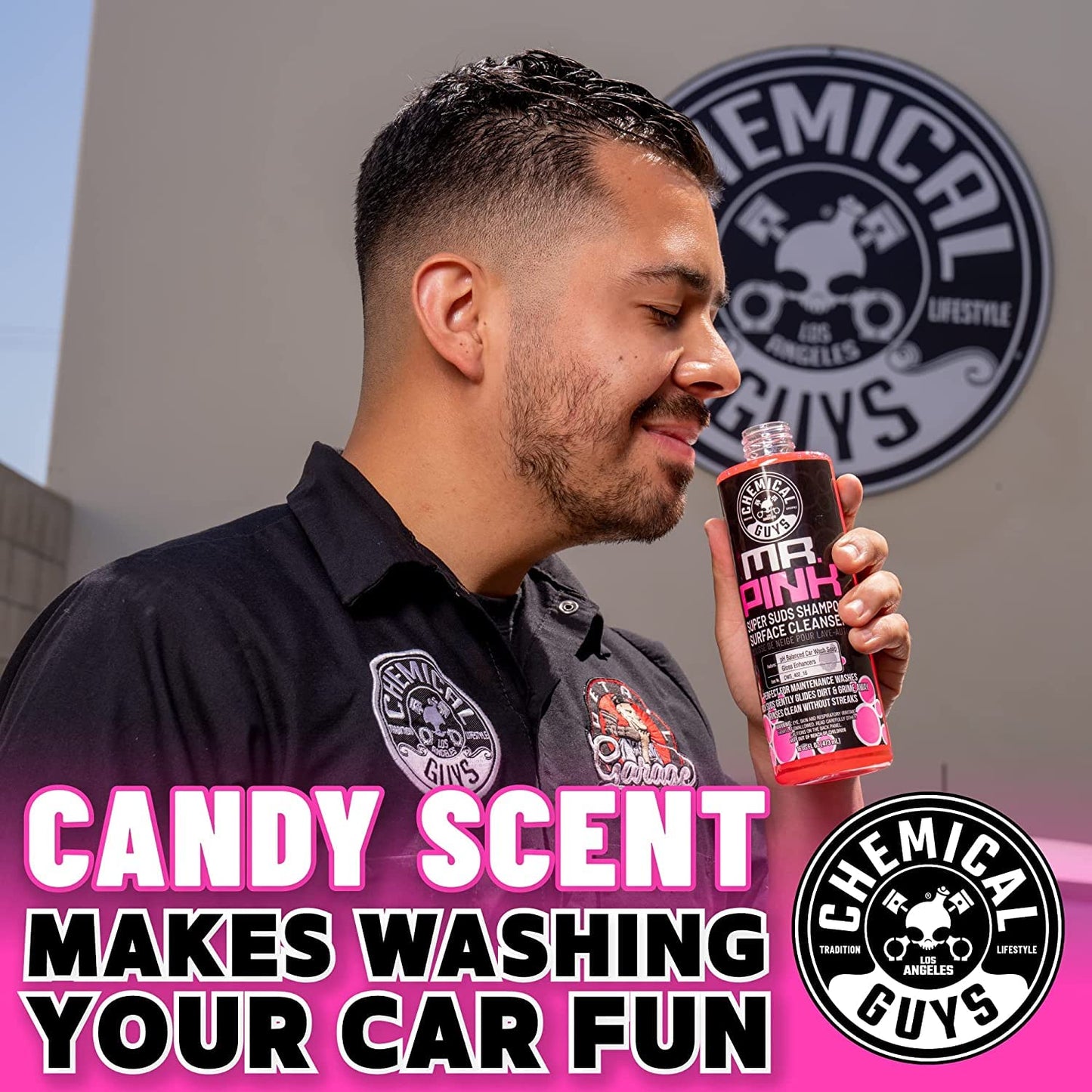 Chemical Guys Mr. Pink Foaming Car Wash Soap (Works with Foam Cannons, Foam Guns or Bucket Washes) Safe for Cars, Trucks, Motorcycles, RVs & More, 473 ml (2 Pack), Candy Scent