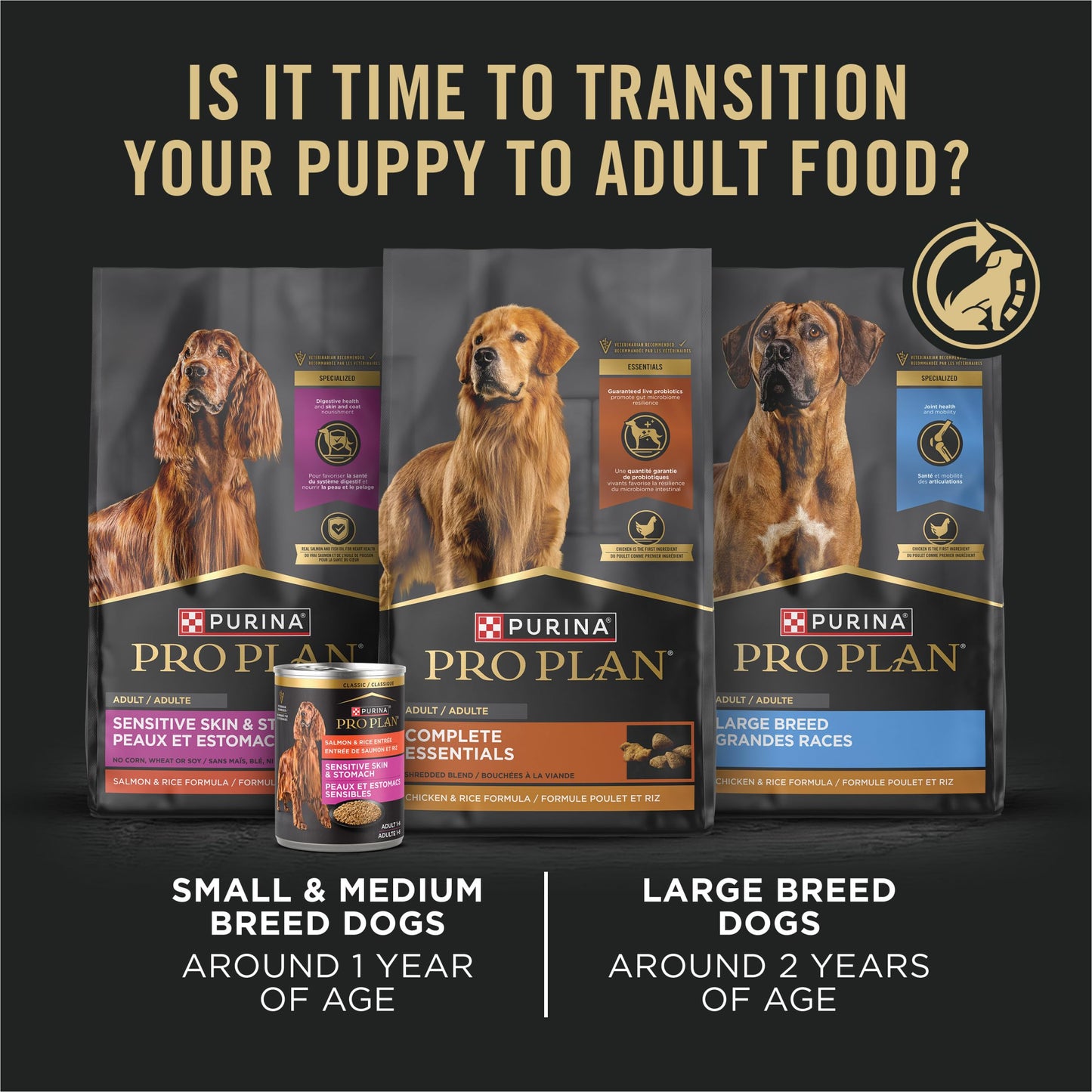 Purina Pro Plan Wet Puppy Food, Chicken & Rice Entrée Classic - 368 g Can (12 Pack) Pro Plan