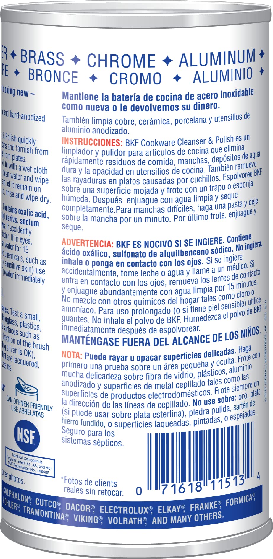 Bar Keepers Friend Superior Cookware Cleanser & Polish | 12-Ounces | 1-Unit - Available at All In One Marketplace Canada
