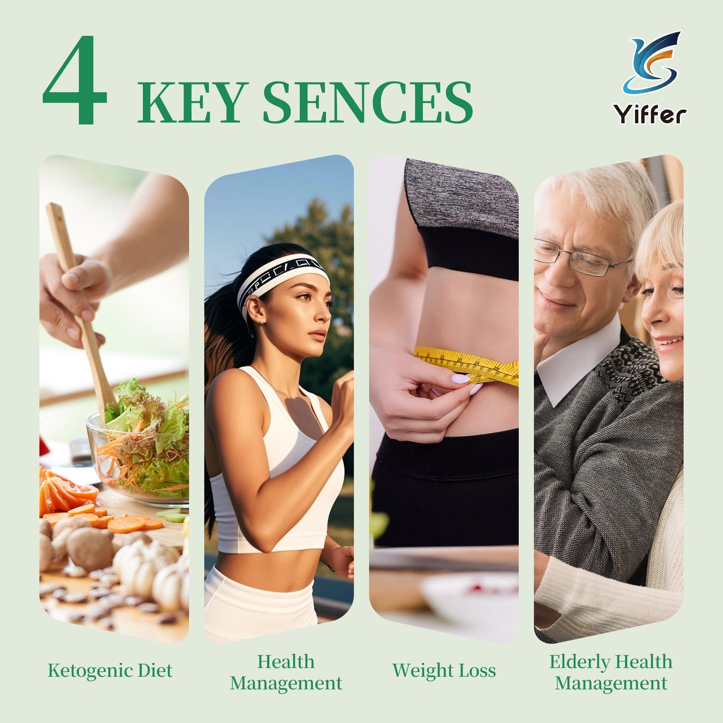 Yiffer Ketone Test Strips (175 Count) - Professional 7-Color Ketone Urine Test for Accurate Ketosis Monitoring, Keto, Low-Carb, Atkins & Paleo Diet Tracker with Easy-Read Results - Available at All In One Marketplace Canada