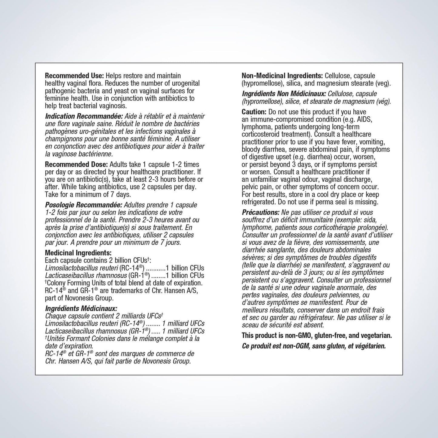 Metagenics UltraFlora Women’s Probiotic – Shelf-Stable Supplement for Vaginal Health & Yeast Reduction – with Lactobacillus GR-1 & RC-14 – Non-GMO – 30 Capsules* - Available at All In One Marketplace Canada