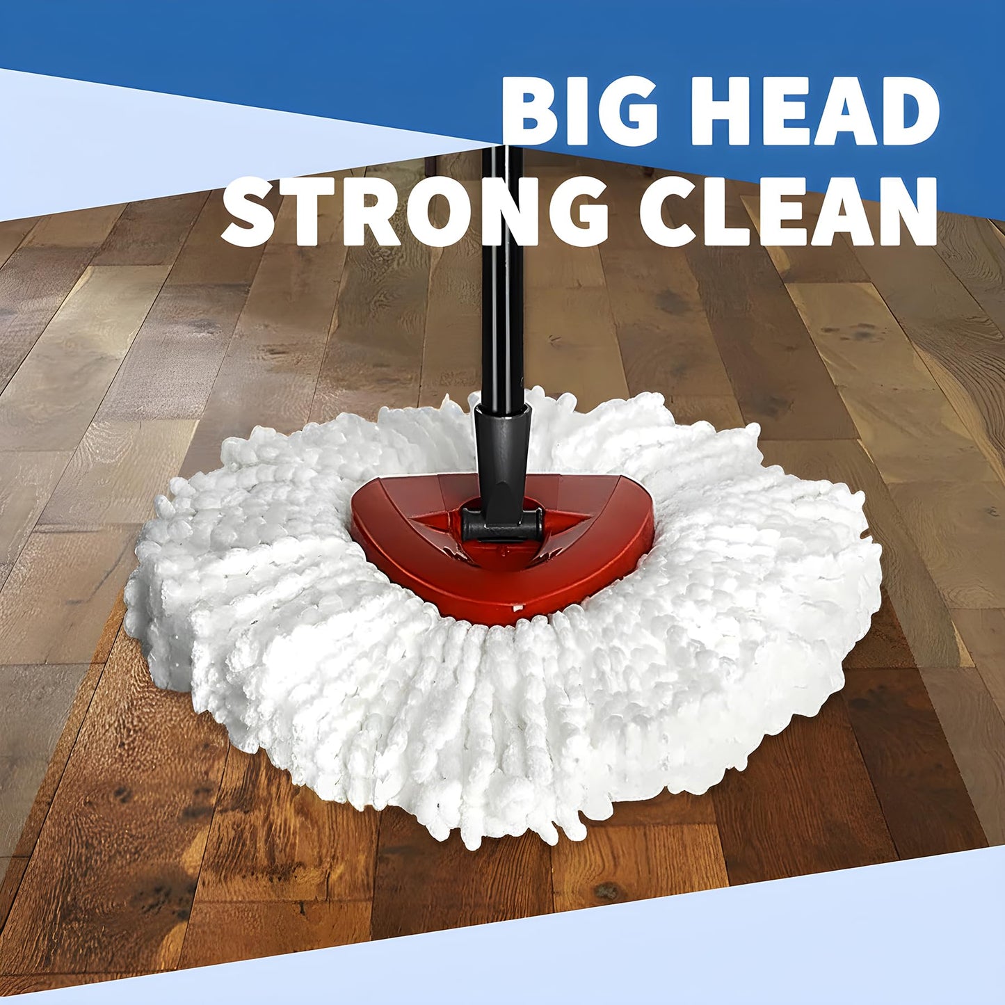 Bibikulala 10 Pack Spin Mop Head Refill for Vileda Mop Head, Mop-head Replacement for 1 Tank System - Available at All In One Marketplace Canada