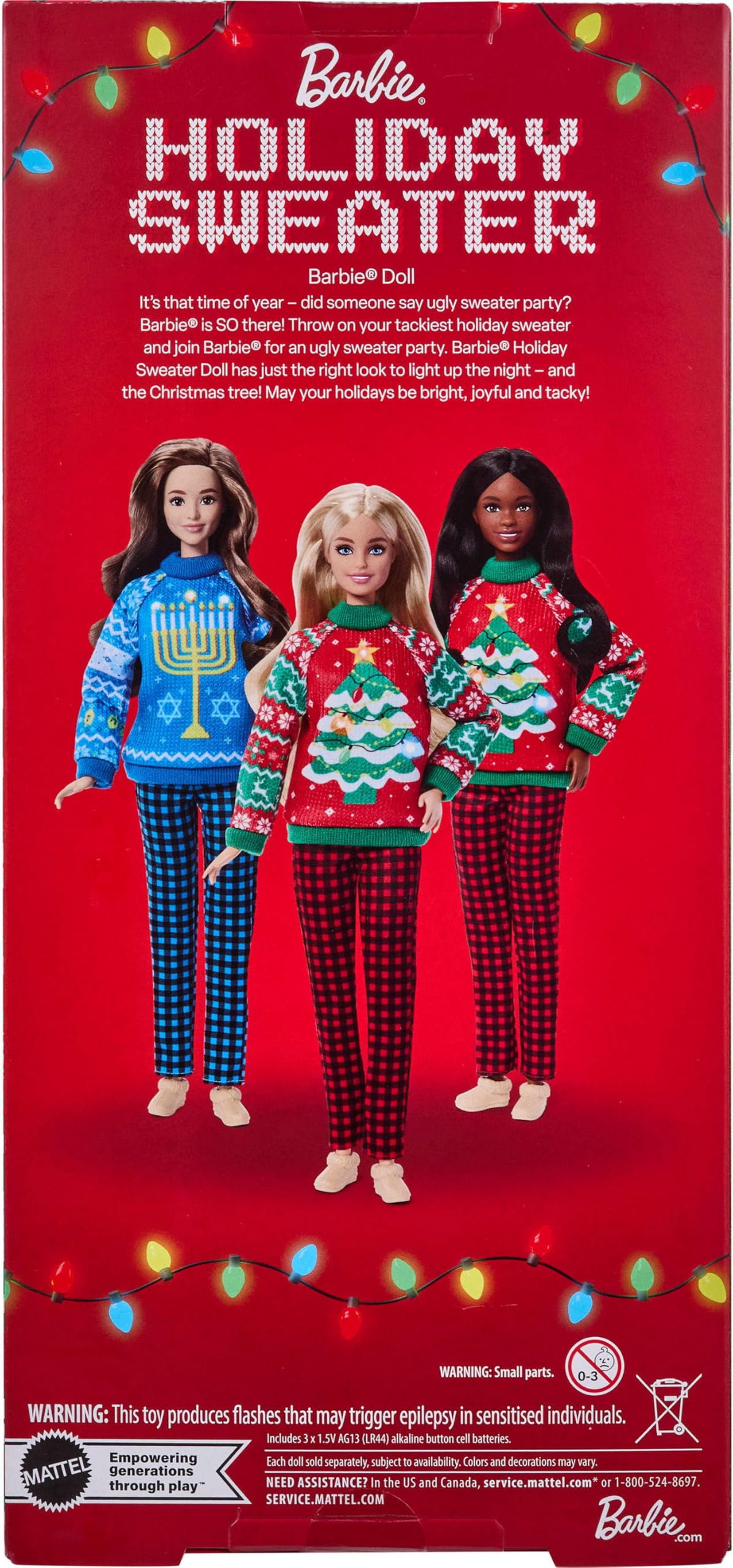 Barbie Holiday Sweater Doll with Long Blonde Hair 🍁 All In One Marketplace Canada