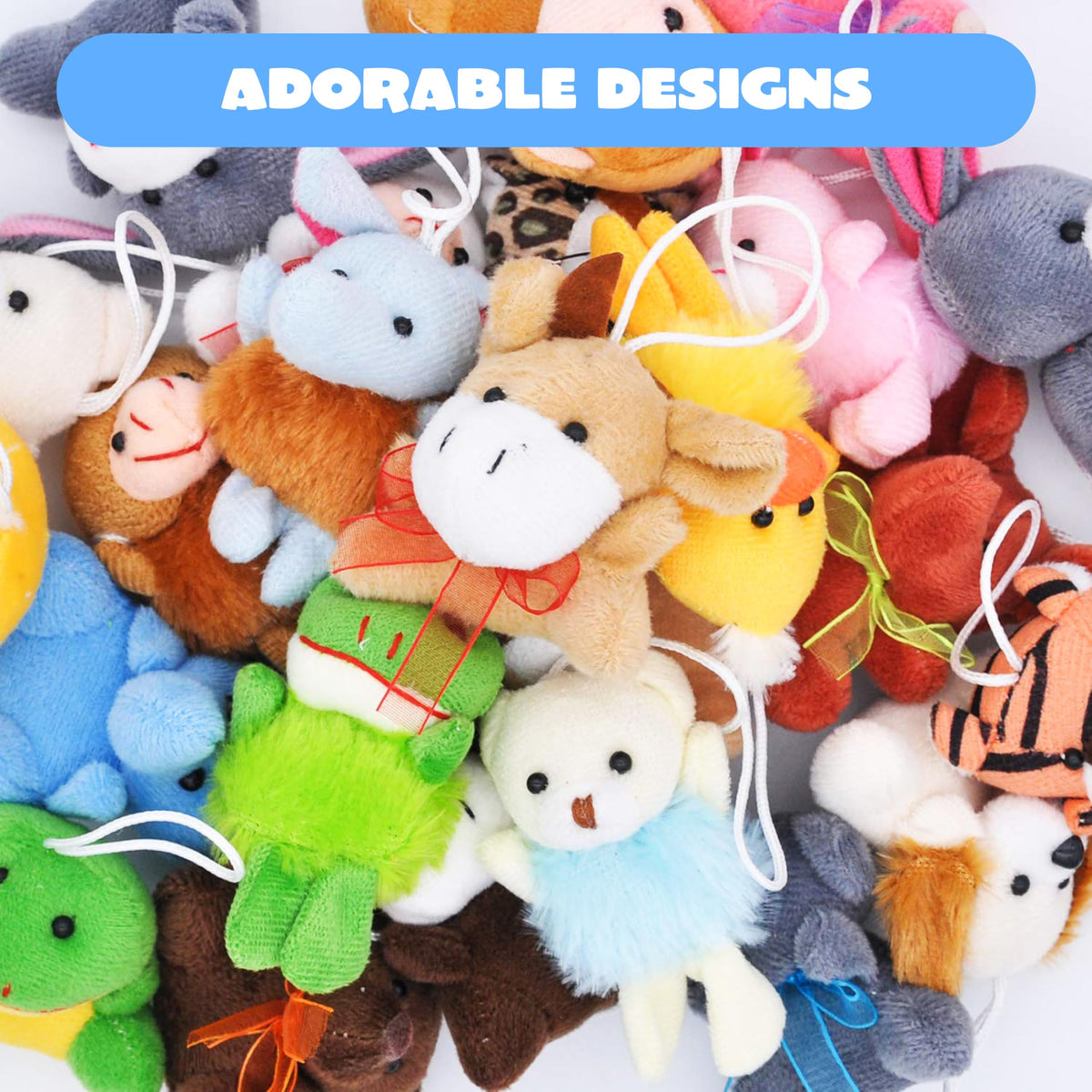 JOYIN 24 Pack Mini Animal Plush Toy Assortment (24 Units 3" Each), Animals Keychain Decoration for Kids, Small Stuffed Animal Bulk for Kids, Carnival Prizes, School Gifts, Christmas Goodie Bags 🍁 All In One Marketplace Canada
