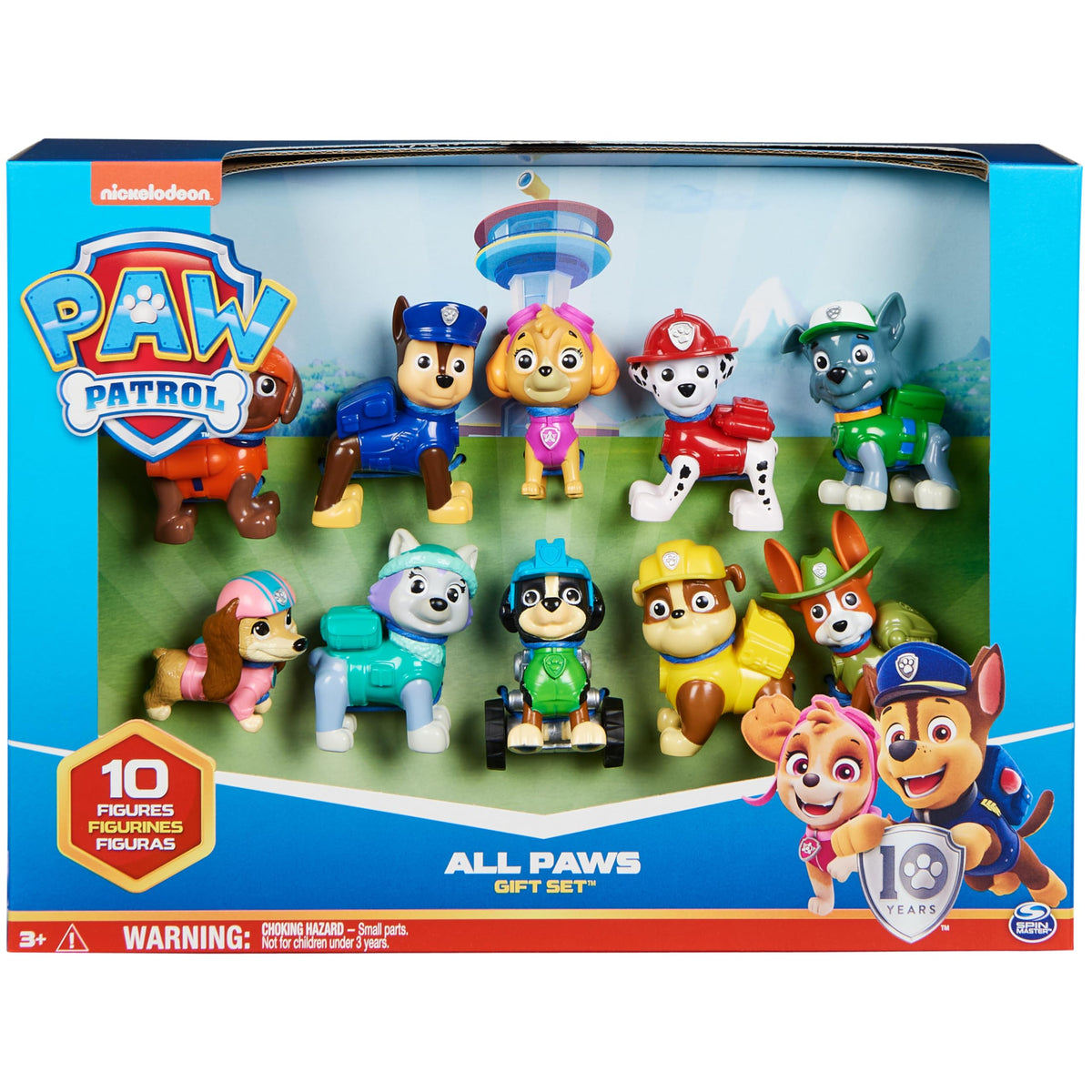 PAW Patrol 10th Anniversary All Paws On Deck 10 Figure Gift Pack