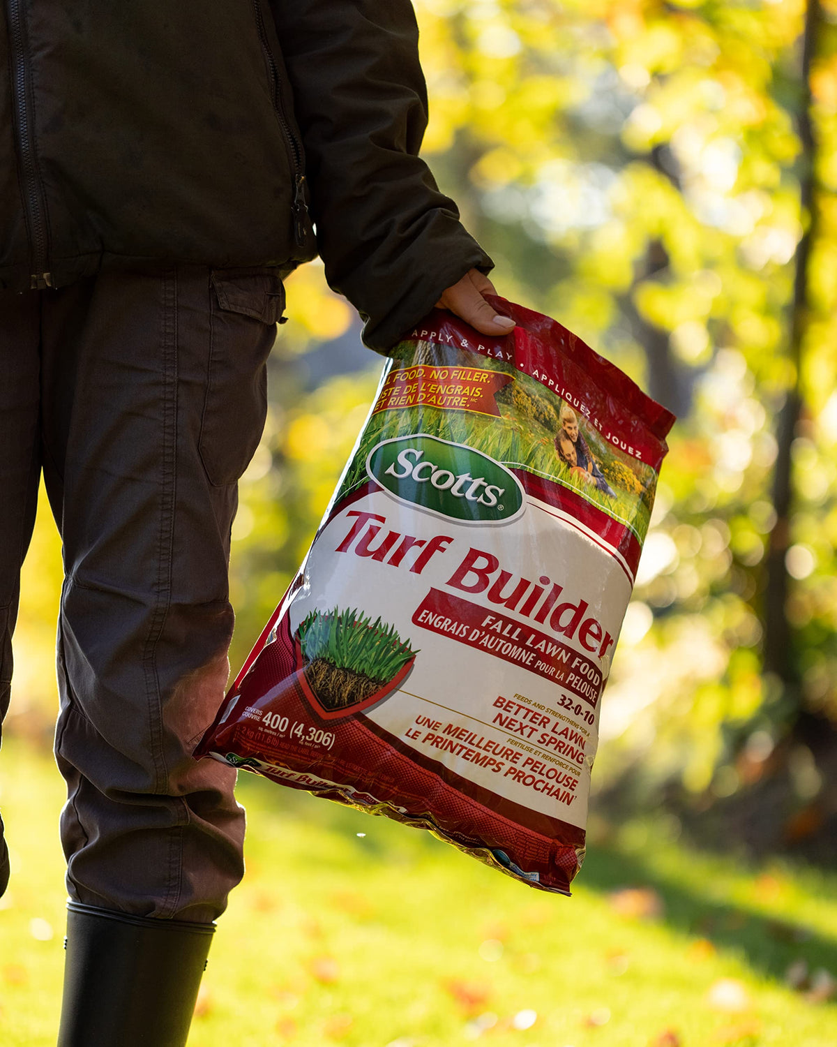 Scotts Fall Turf Builder Lawn Food 32-0-10, 5.2kg (400 sq Meters / 4,306 sq feet Coverage) | Prepare Your Lawn for Winter | Fall Lawn Fertilizer 🍁 All In One Marketplace Canada