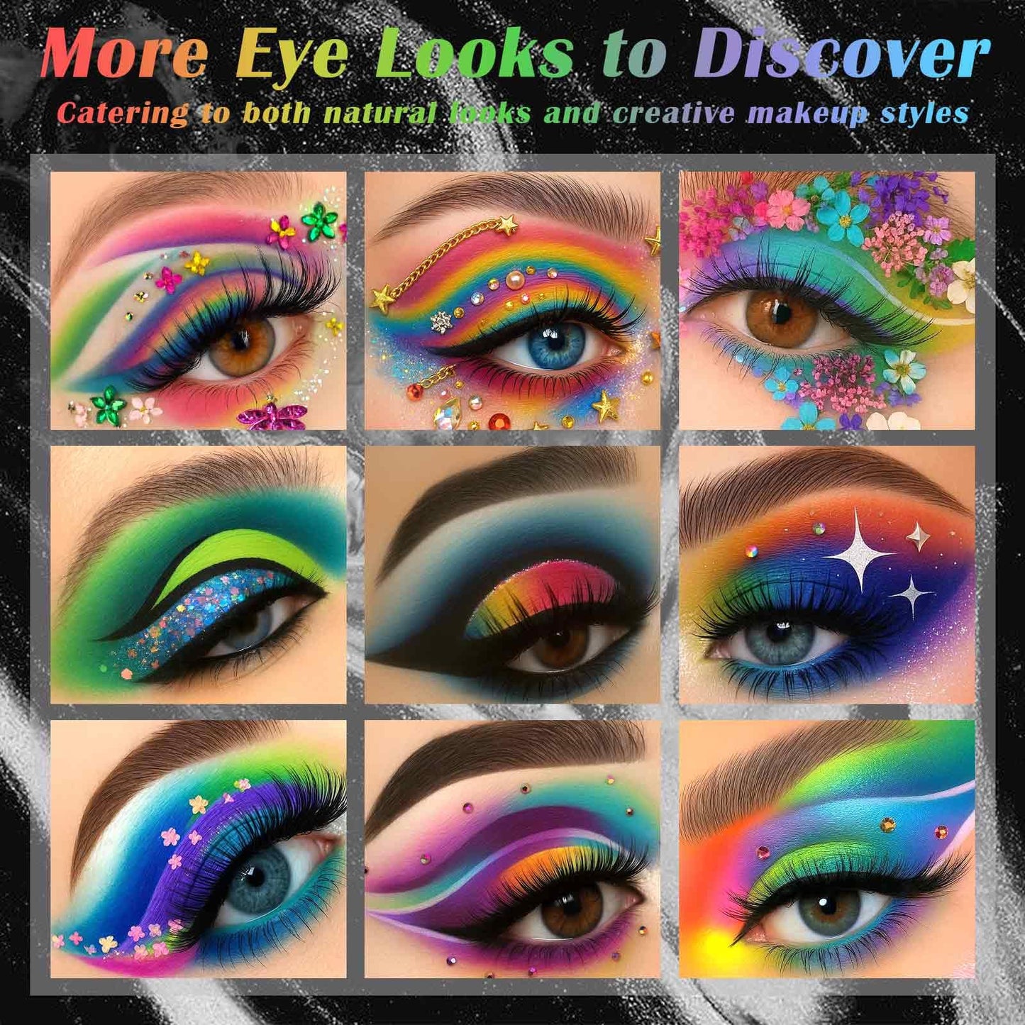 UCANBE Highly Pigmented Eye Makeup Palette, Matte Shimmer Metallic Eyeshadow Pallet Long Lasting Blendable Natural Colors Make Up Eye Shadows Cosmetics Gift Kit - Available at All In One Marketplace Canada