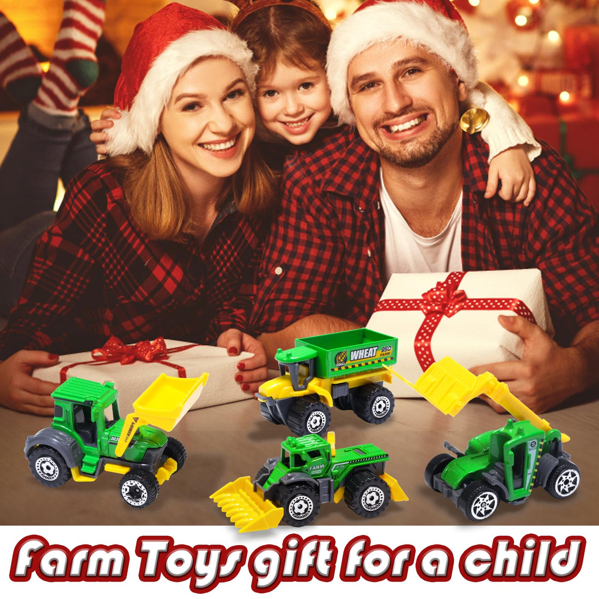 Oriate Children Diecasting Farm Car Toy Set 6pcs, Harvester, Transporter, Truck, Sprayer Small Farm Toys, Mini Cars Model Christmas, Birthday, 3 Years Old and Up Boys Girls Gifts 🍁 All In One Marketplace Canada
