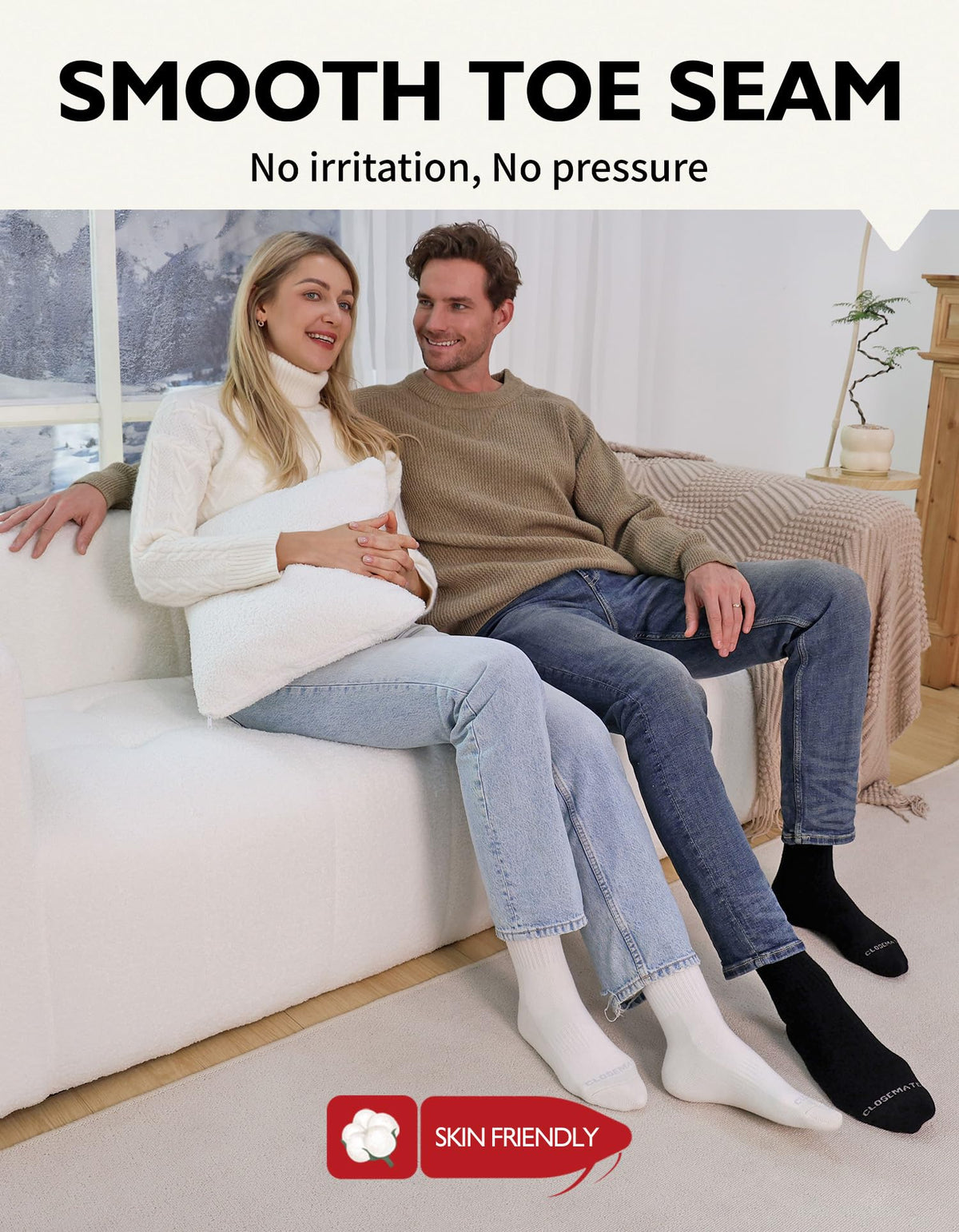 CLOSEMATE Mens Thermal Crew Socks, Warm for Winter Work Boots, 5 Pairs 🍁 All In One Marketplace Canada