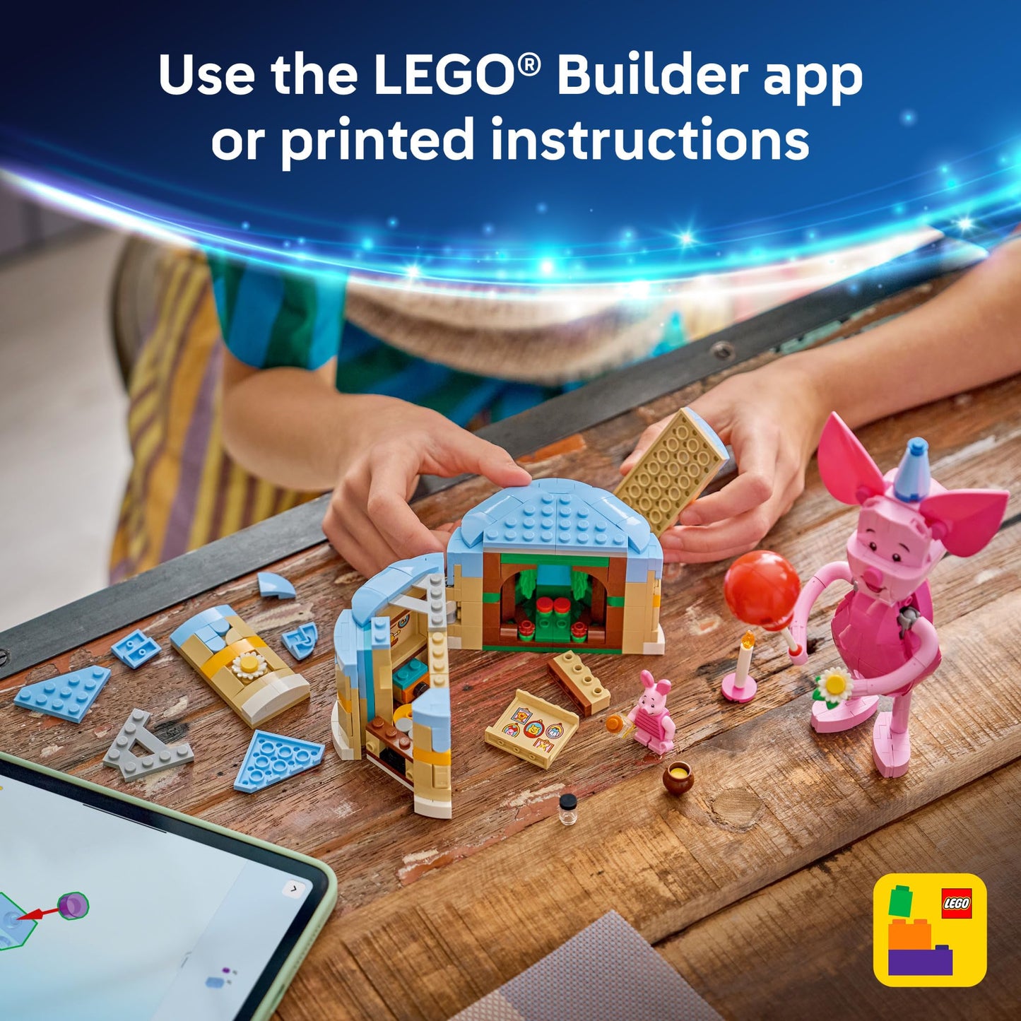 LEGO Disney Piglet's Birthday Fun Building Toy - Winnie The Pooh Toy for Girls & Boys, Ages 9+ - Gift for Birthdays - Kids Room Decor - 43305 LEGO