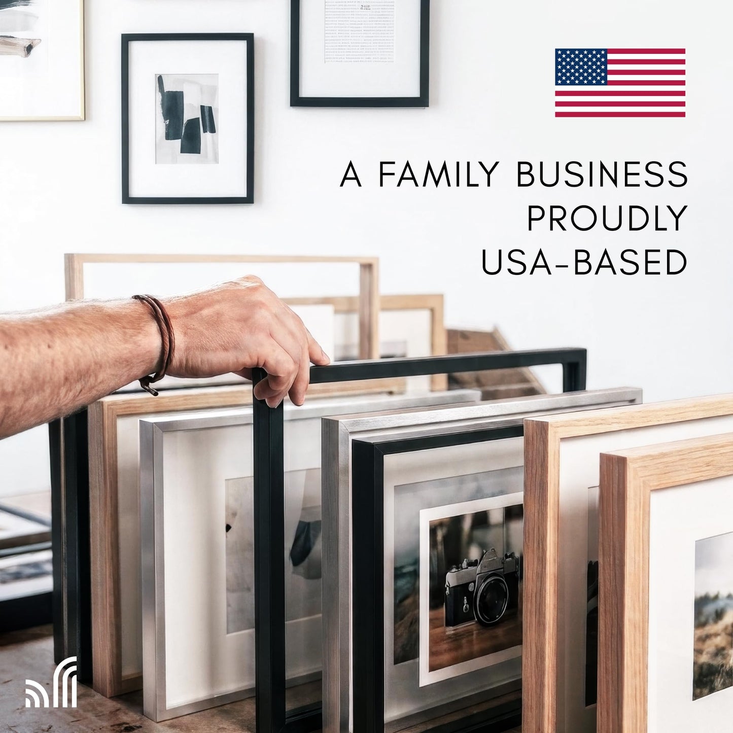 Americanflat 16x20 Picture Frame with Polished Plexiglass - Streamline Collection - Thin Border Picture Frame for Wall Display - Hanging Hardware Included - Black