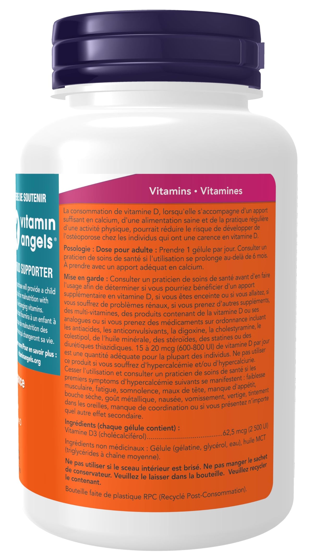 NOW Supplements, Vitamin D-3 2,500 IU, High Potency, Structural Support*, 500 Softgels