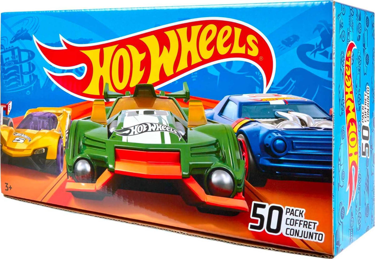 Hot Wheels 50-Pack of 1:64 Scale Vehicles (Styles May Vary)