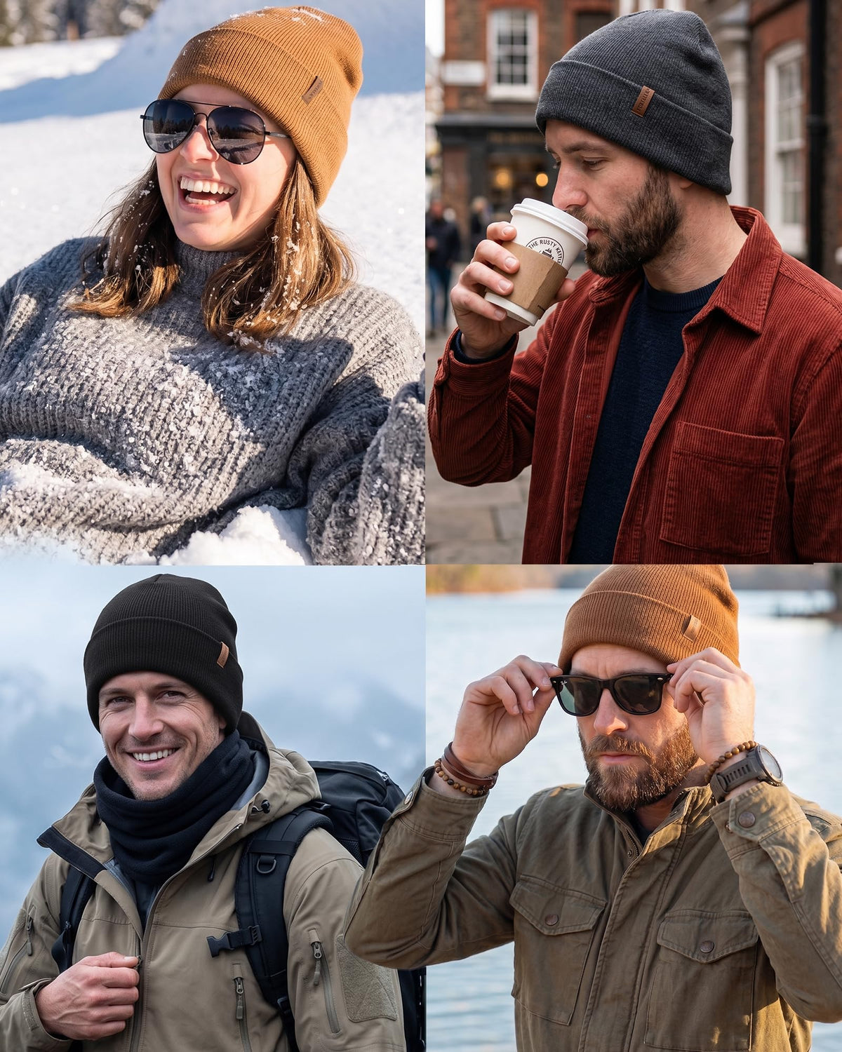FURTALK Unisex Cuffed Beanie Thick Double Knit Winter Skull Cap 🍁 All In One Marketplace Canada