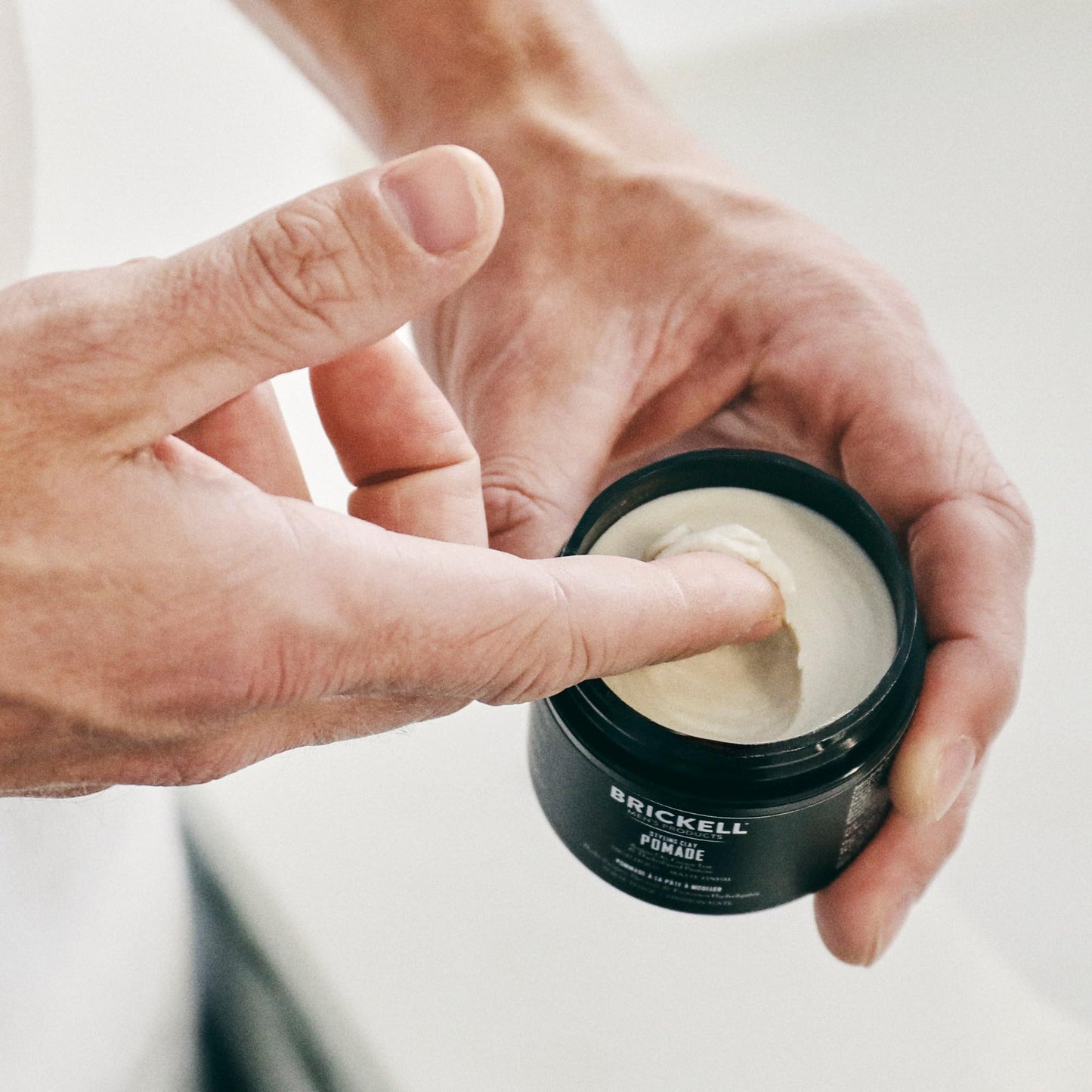 Brickell Men’s Styling Clay Pomade For Men, Natural & Organic with Strong Hold & Matte Finish, Product for Modern Hairstyles, 2 Ounces, Scented - Available at All In One Marketplace Canada