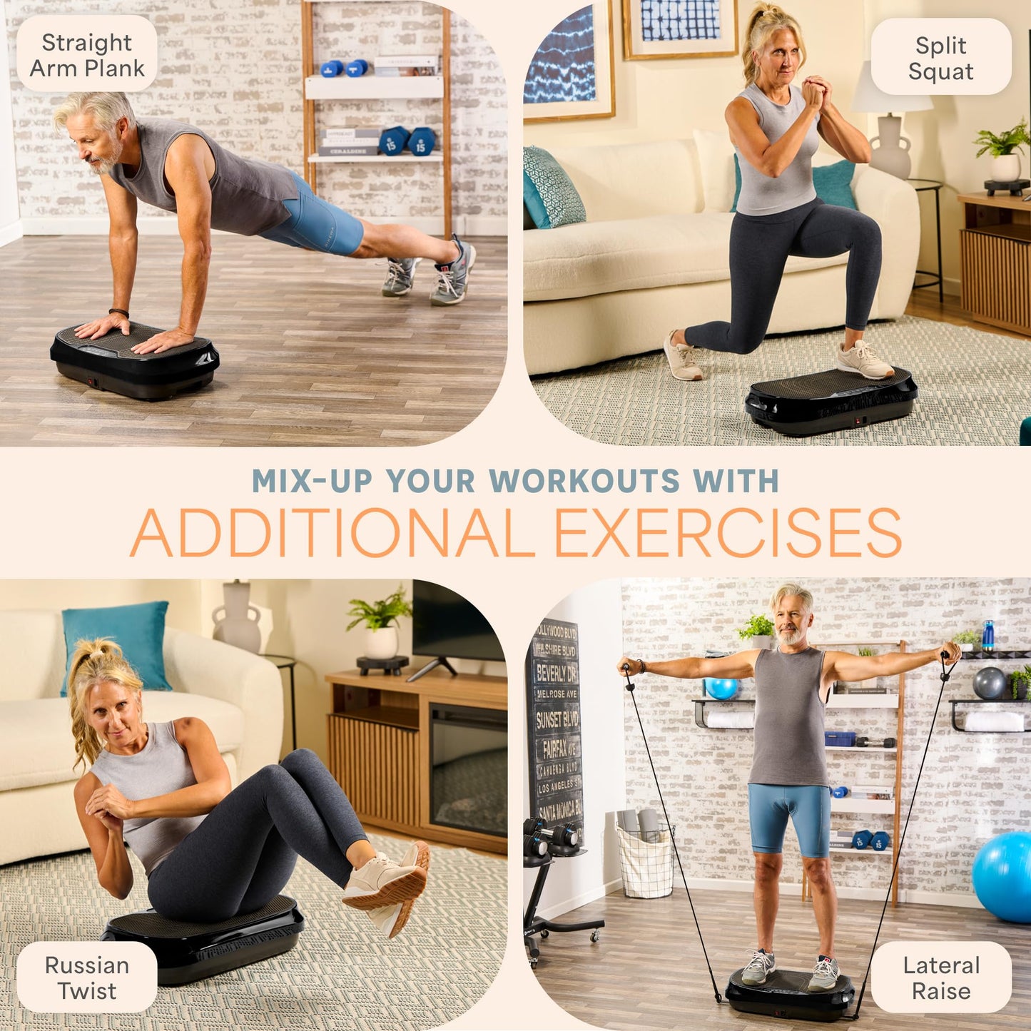Lifepro Waver Mini Vibration Plate Exercise Machine, Compact & Powefull LifePro