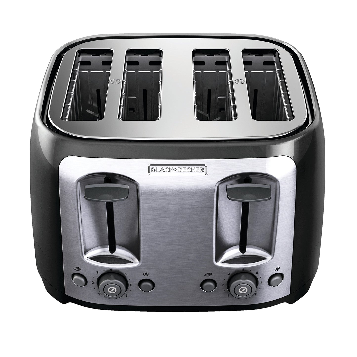 BLACK+DECKER Toaster, 4 Slice, Extra Wide Slots for Bagels and Artisan Breads, Black, TR1478BD π All In One Marketplace Canada