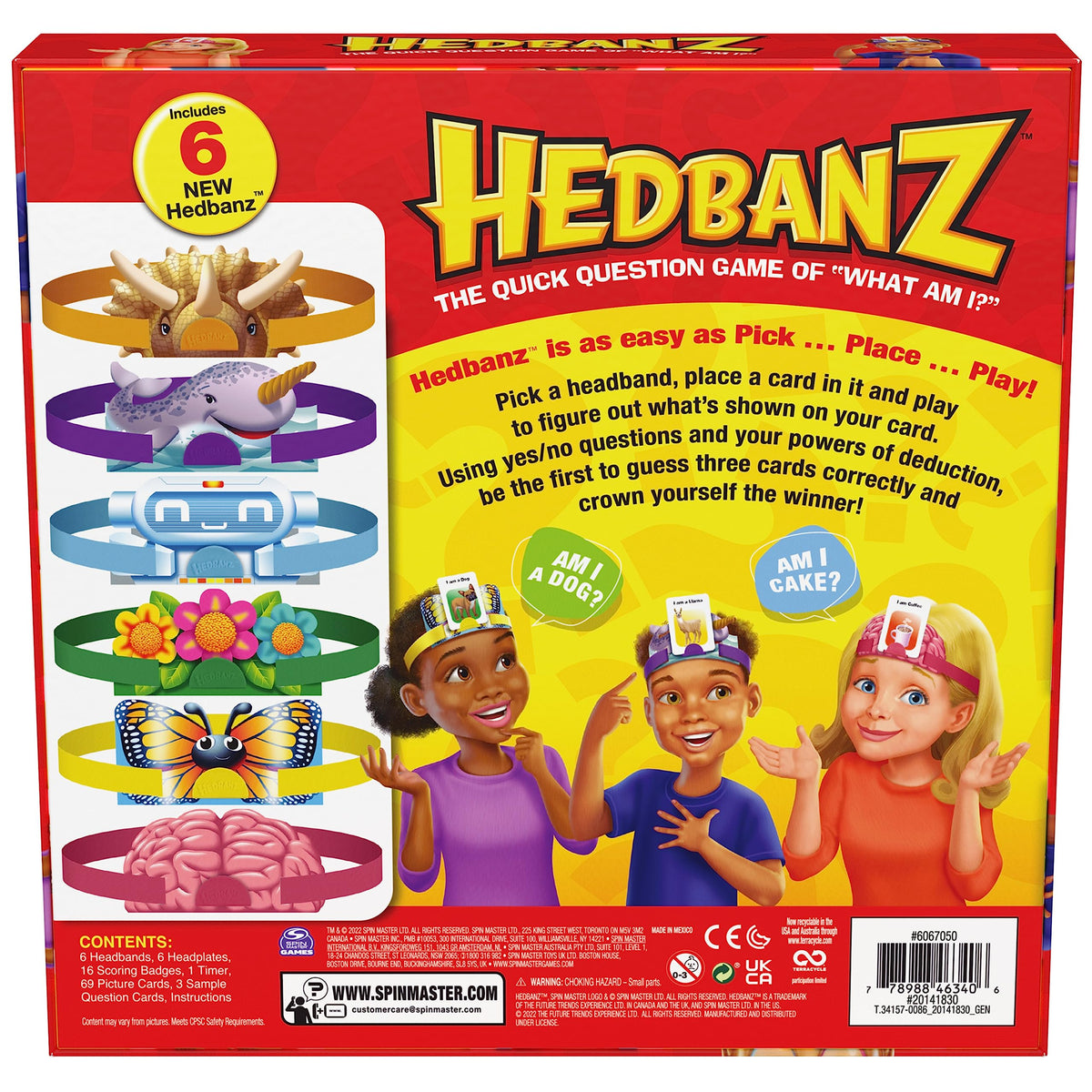Hedbanz 2023 Edition with Brand New Cards Picture Guessing Board Game- Family Games | Games for Family Game Night| Kids Games | Card Games for Families & Kids Ages 6 and up