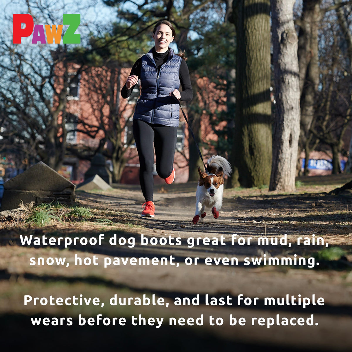 Pawz PZBLKS Water-Proof Dog Boots, Small, 2-Inch to 2.5-Inch, Black 🍁 All In One Marketplace Canada