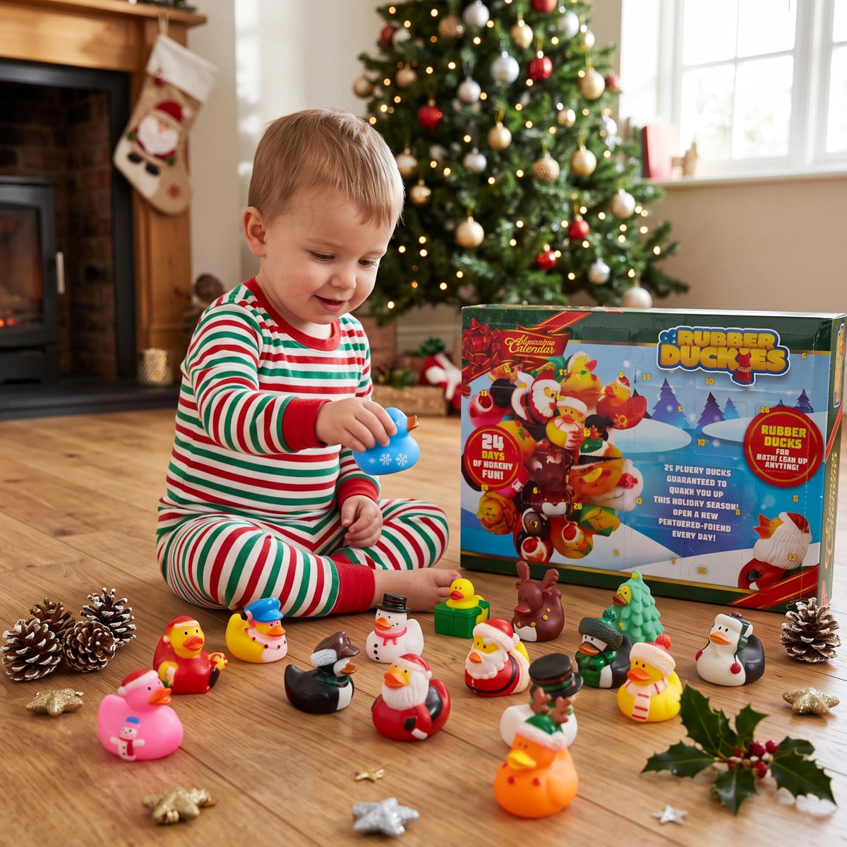 JOYIN 2026 Christmas Advent Calendar, 24 Days Christmas Countdown Rubber Ducks for Boys Girls Toddlers Kids, Xmas Party Favor Gifts, Rubber Ducky Bath Toys, Kids Xmas Fun Gifts 🍁 All In One Marketplace Canada