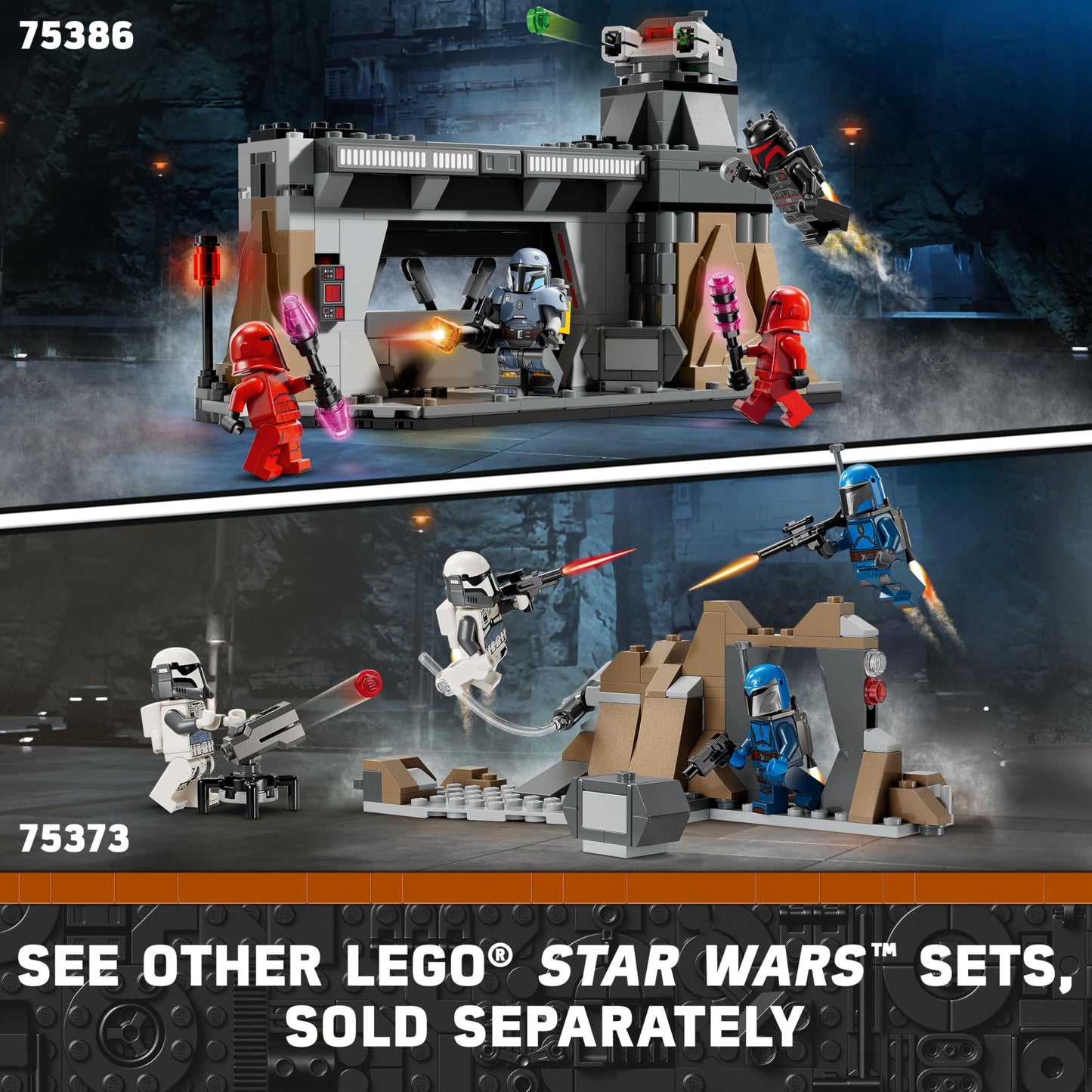 LEGO Star Wars: The Mandalorian Ambush on Mandalore Battle Pack, Building Toy with 4 Star Wars Minifigures, Collectible Brick Built Playset, Star Wars Gift Idea for Boys and Girls Ages 6 and Up, 75373 LEGO