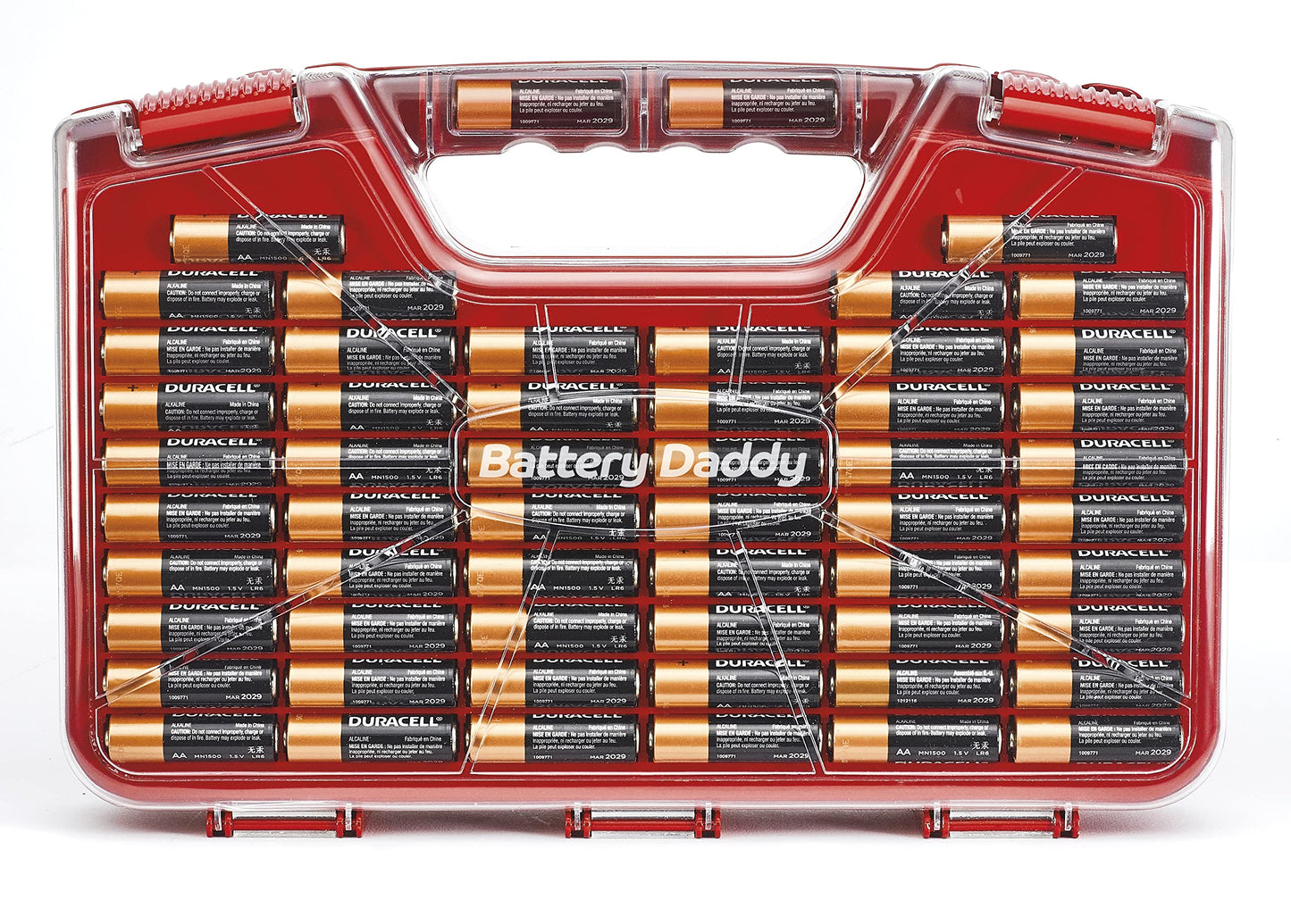 Ontel Battery Daddy 180 Battery Organizer and Storage Case with Tester, 1 Count, As Seen on TV - Available at All In One Marketplace Canada