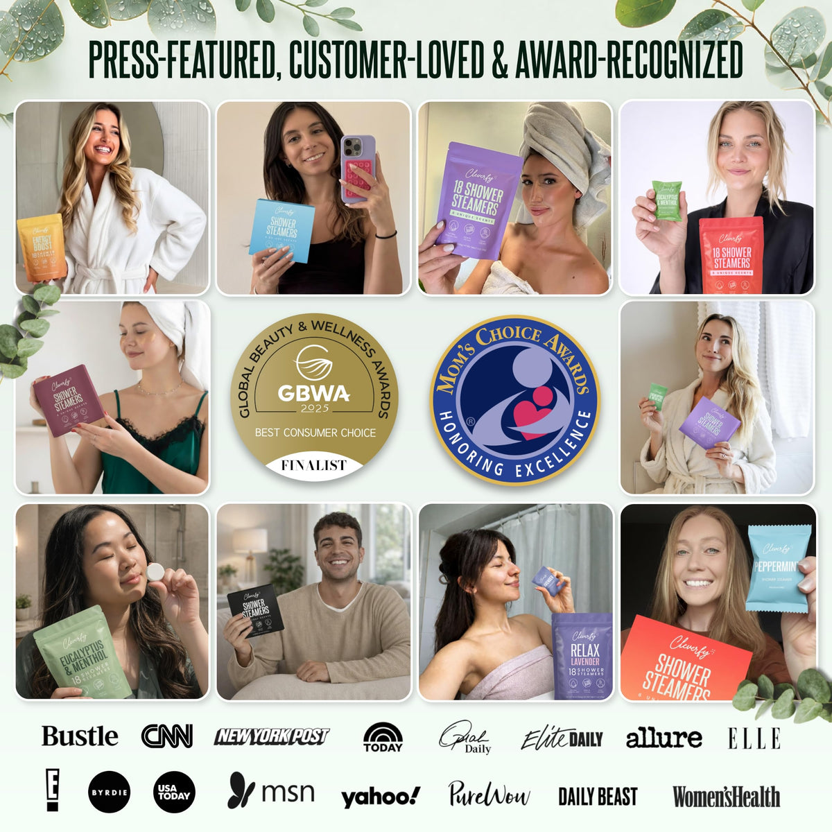 Cleverfy Eucalyptus Shower Steamers, Stocking Stuffers for Men, 18 Pack 🍁 All In One Marketplace Canada