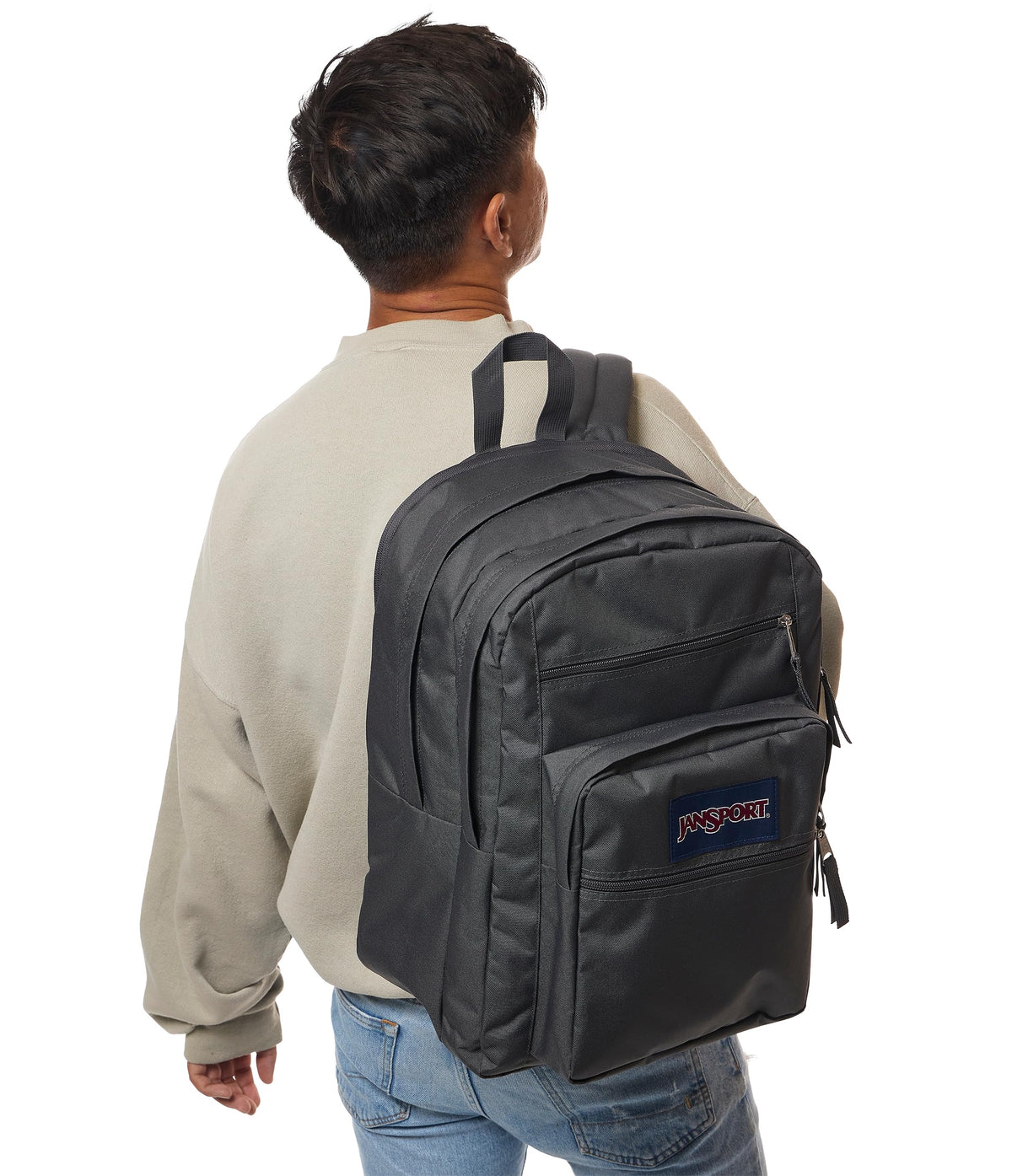 JanSport 34L Big Backpack - 15 Inch Laptop Sleeve, Smokey Grit